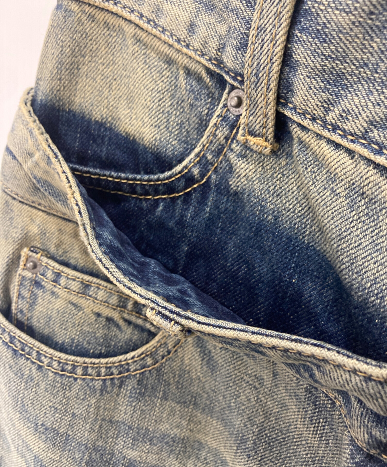 中古・古着通販】SLY (スライ) デニムパンツ ブルー 未使用品