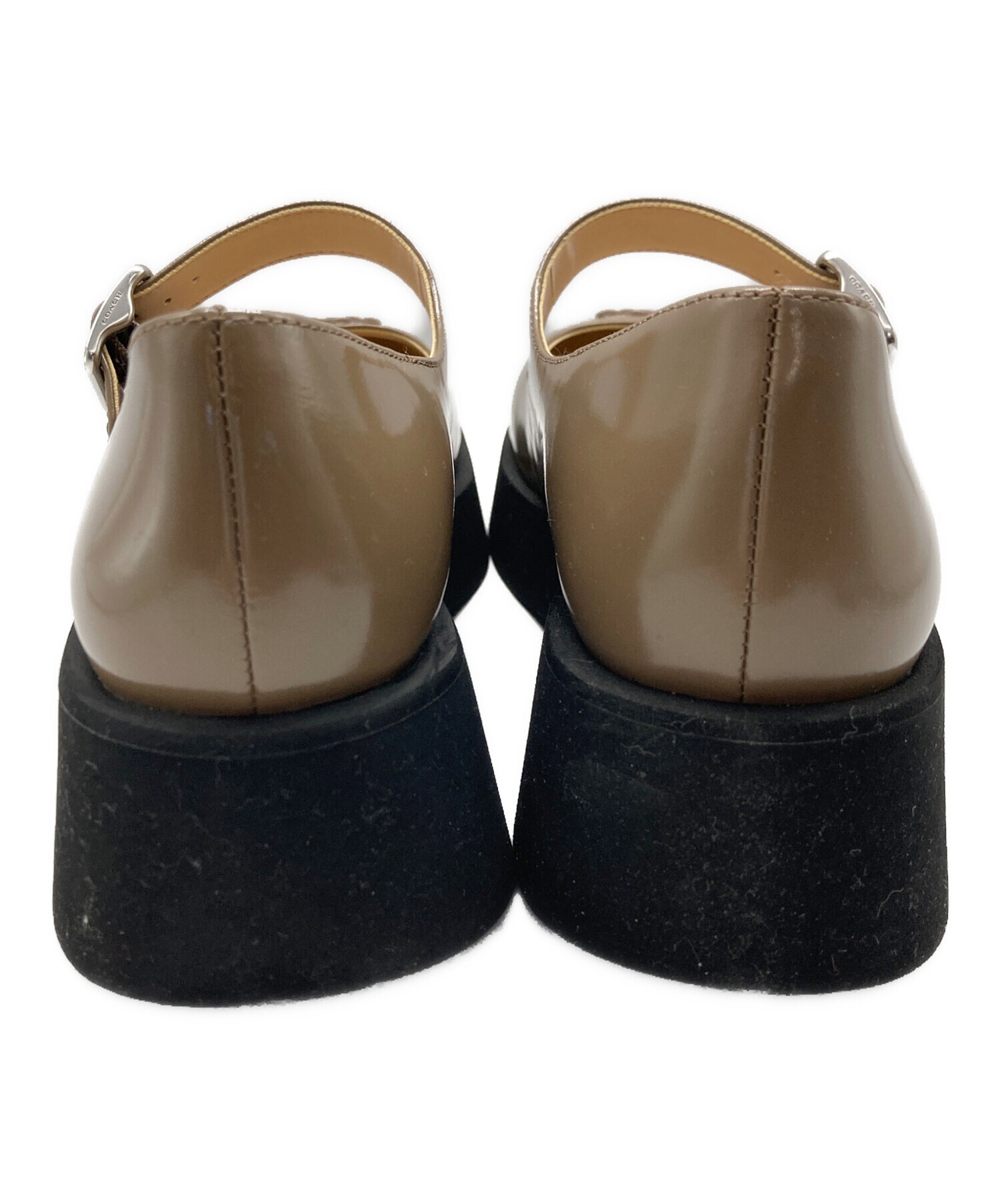 中古・古着通販】COACH (コーチ) 厚底パンプス ブラウン サイズ:6.5C