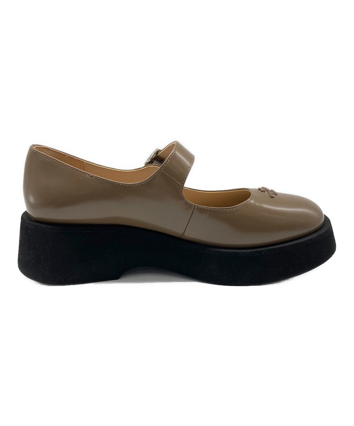 中古・古着通販】COACH (コーチ) 厚底パンプス ブラウン サイズ:6.5C