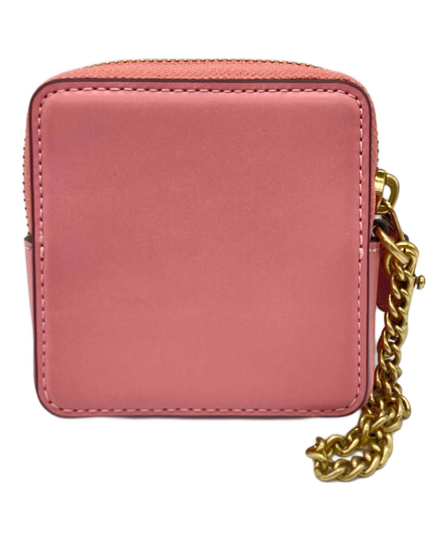 お値下げ！！タグ付き【 COACH 】ピンクゴールドのパスケース 中古・古着通販】COACH (コーチ) コインケース ピンク｜ブランド・古着