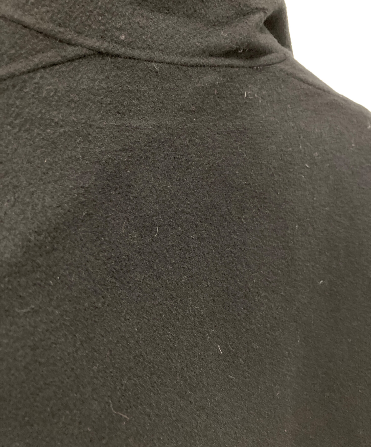 中古・古着通販】COACH (コーチ) ウールメルトンケープコート ブラック