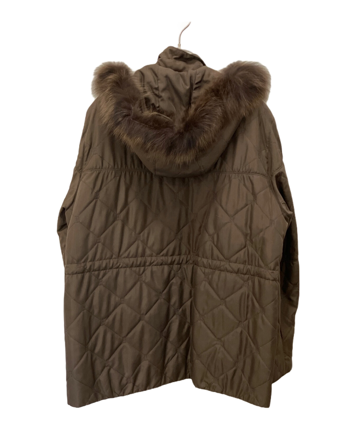 ★美品　BALMAIN バルマン セーブル　ファーコート 中古・古着通販】BALMAIN (バルマン) ブルーフォックスファー中綿
