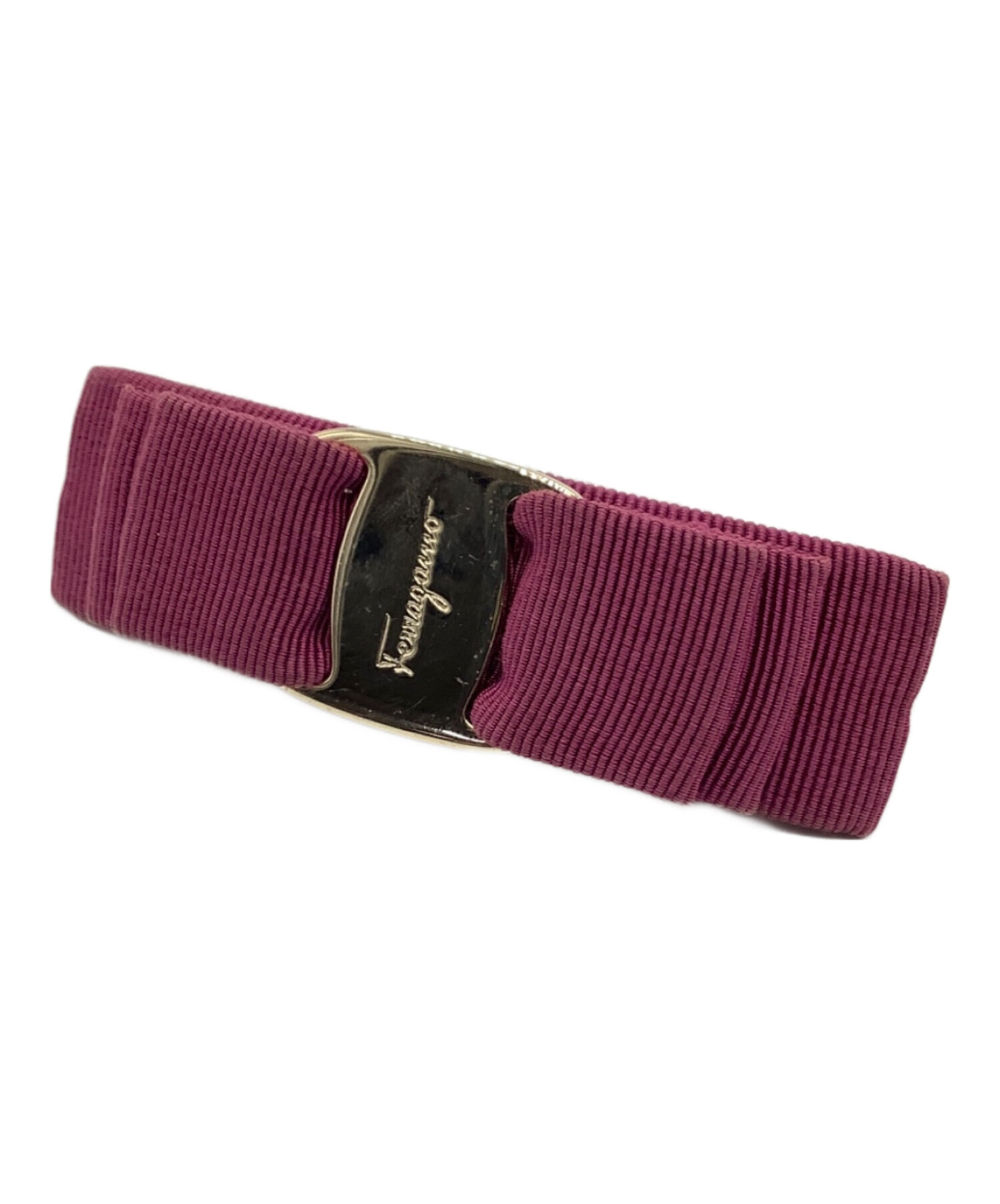 中古・古着通販】Ferragamo (フェラガモ) バレッタ パープル｜ブランド