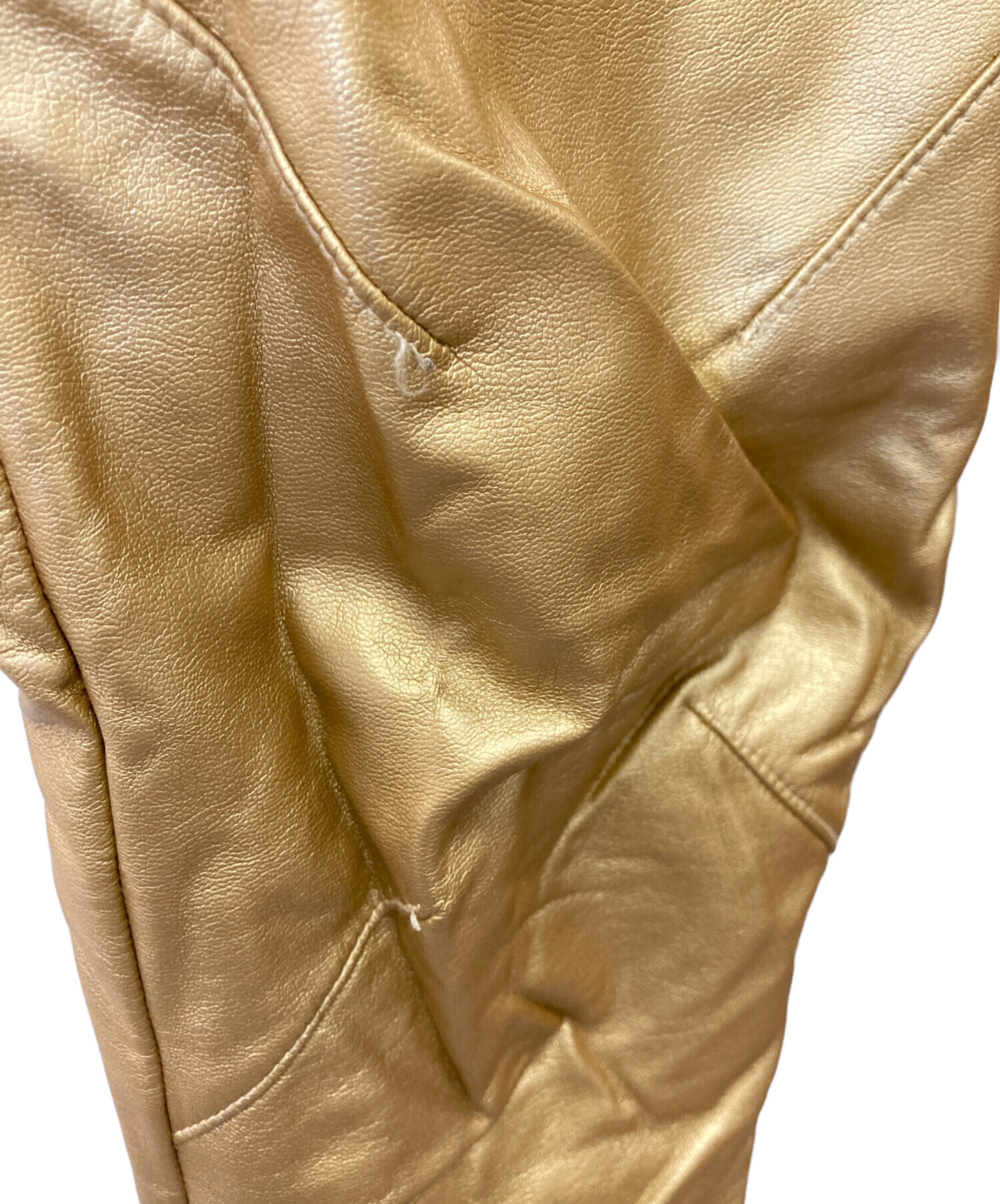 コムデギャルソンオムプリュス AD2019 フェイクレザー 寅壱パンツ 中古・古着通販】COMME des GARCONS HOMME PLUS (コムデギャルソンオム