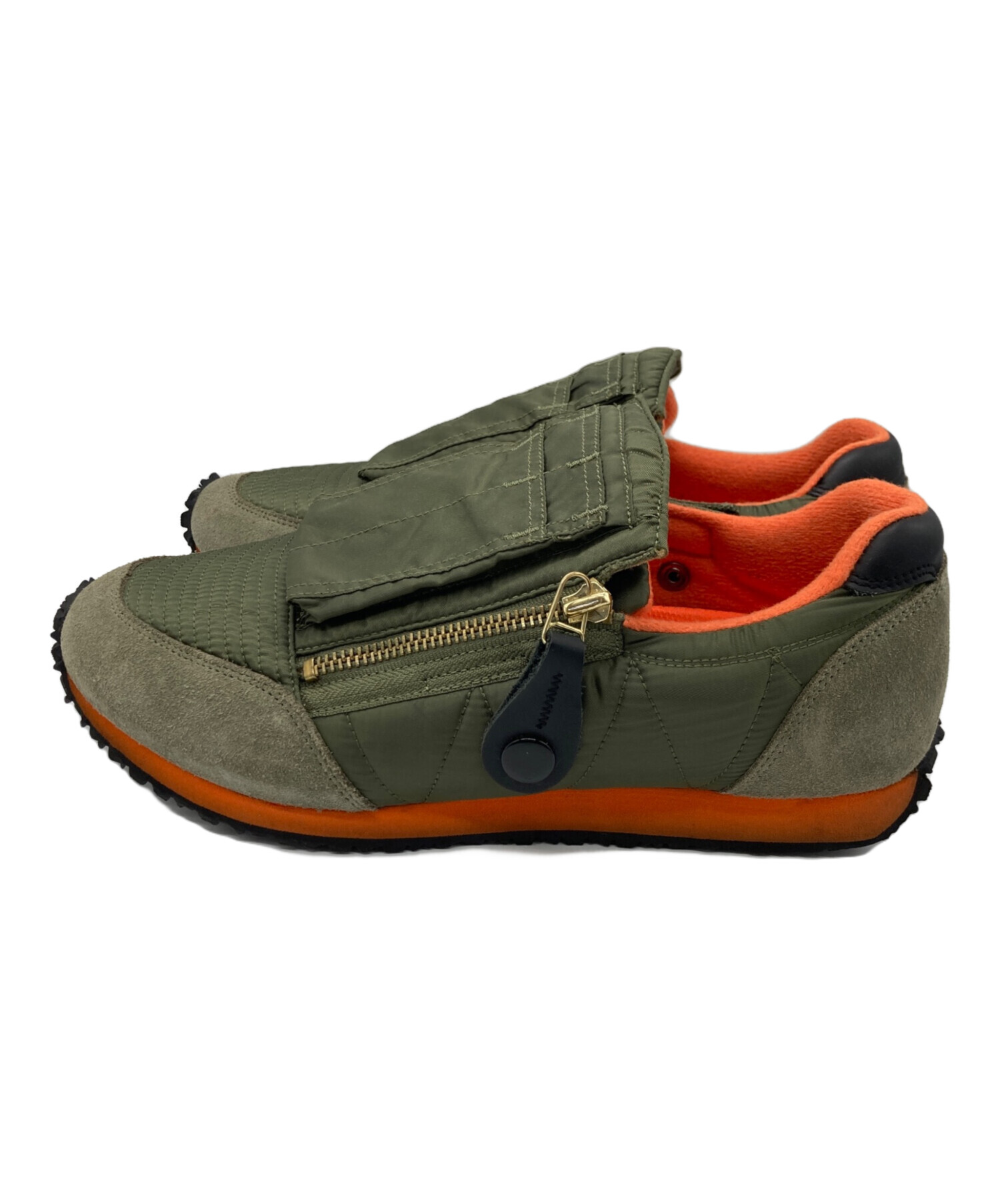 KAPITAL 美品 キャピタル Men's HF4334-300 Driveway Grandma's Sylvester Nigel SP RM 4 Jordan エアフォース グリーン スニーカー MA-1 靴