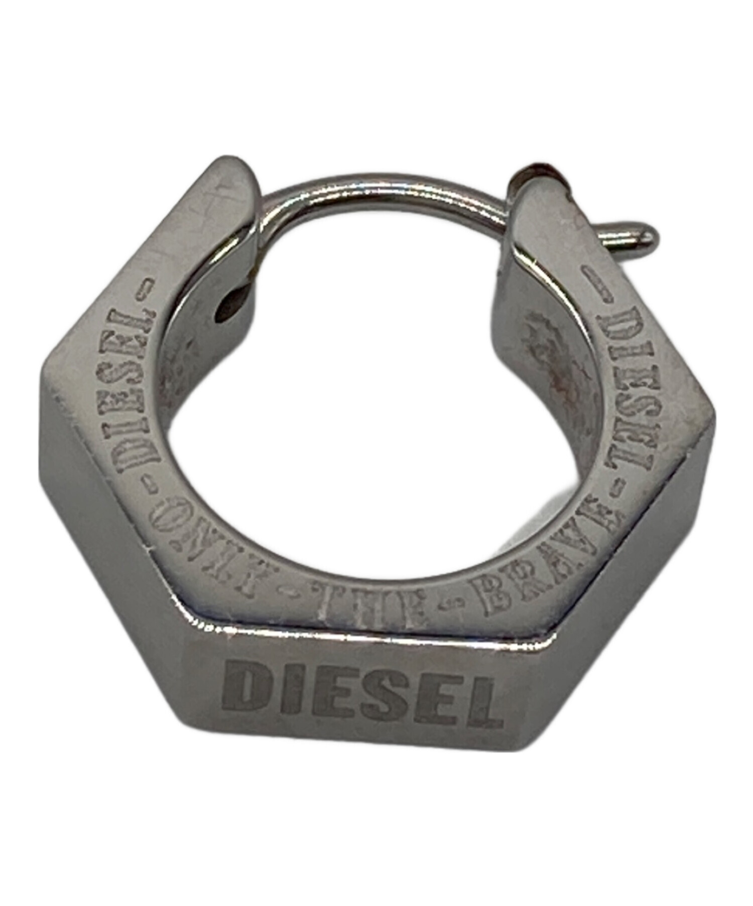 DIESEL フープピアス×2 中古・古着通販】DIESEL (ディーゼル) フープピアス｜ブランド・古着