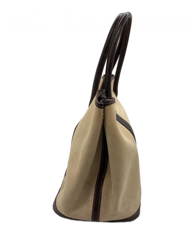 HERMES エルメス トートバッグ レディース 【古着】【中古】 中古・古着通販】HERMES (エルメス) トートバッグ アイボリー×ブラウン