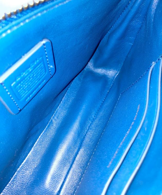 中古・古着通販】COACH (コーチ) アクセサリーポーチ ブルー｜ブランド