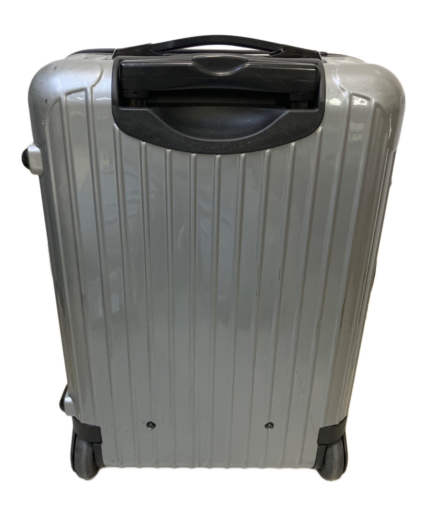 ※詳細を確認して下さい。RIMOWA シルバー キャリーケース　ジャンク品 中古・古着通販】RIMOWA (リモワ) スーツケース シルバー｜ブランド