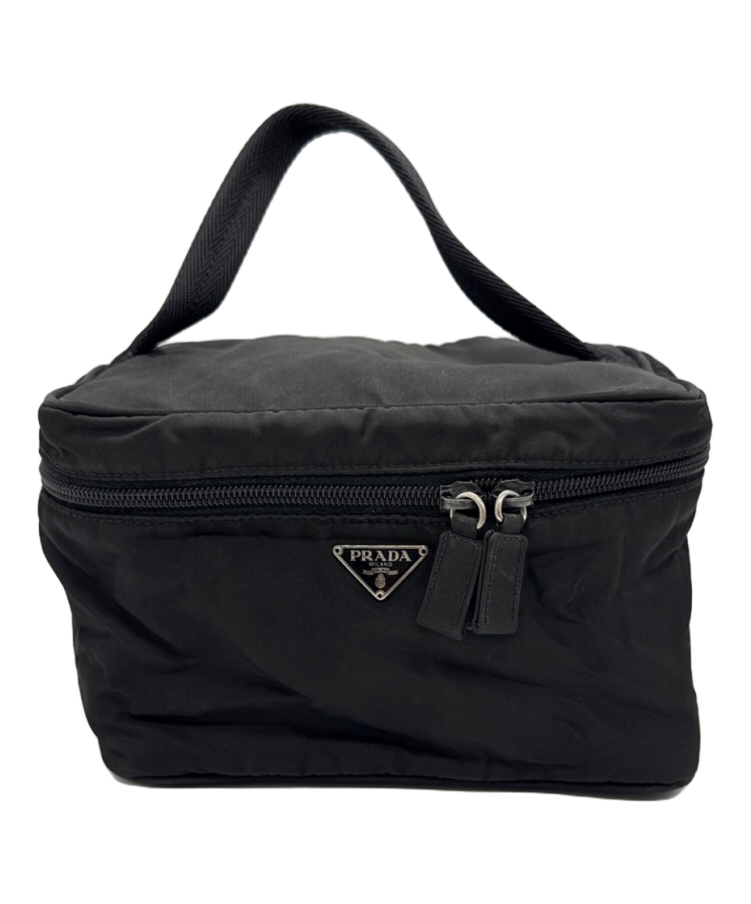 中古・古着通販】PRADA (プラダ) バニティバッグ ブラック｜ブランド 