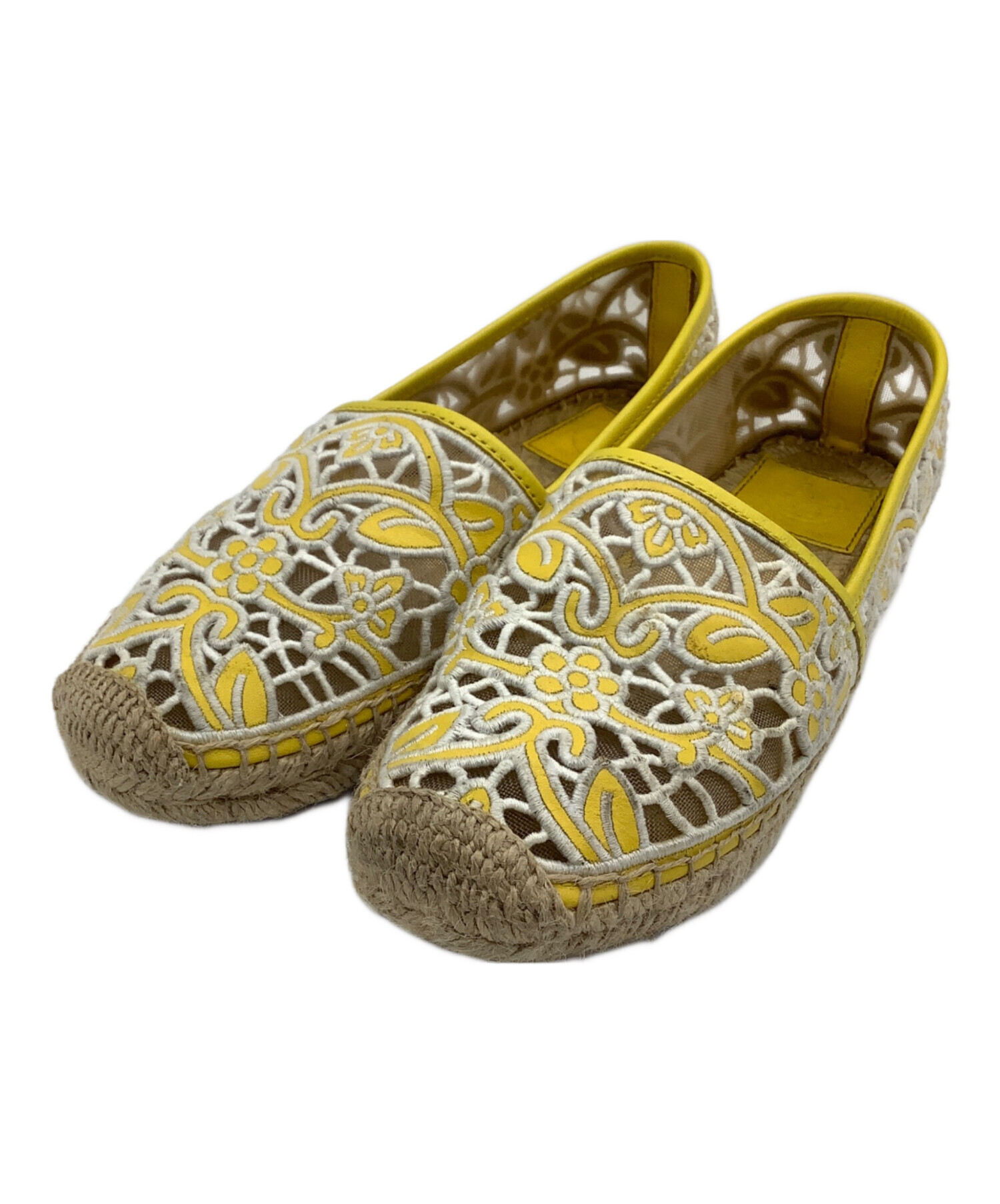 中古・古着通販】TORY BURCH (トリーバーチ) エスパドリーユ イエロー