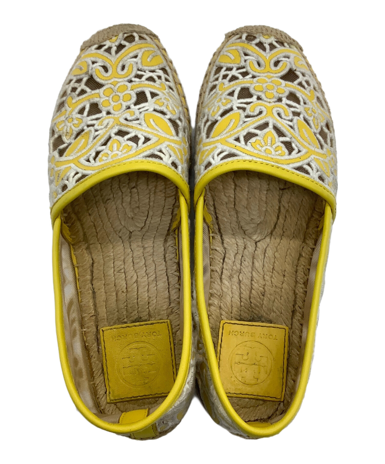 中古・古着通販】TORY BURCH (トリーバーチ) エスパドリーユ イエロー