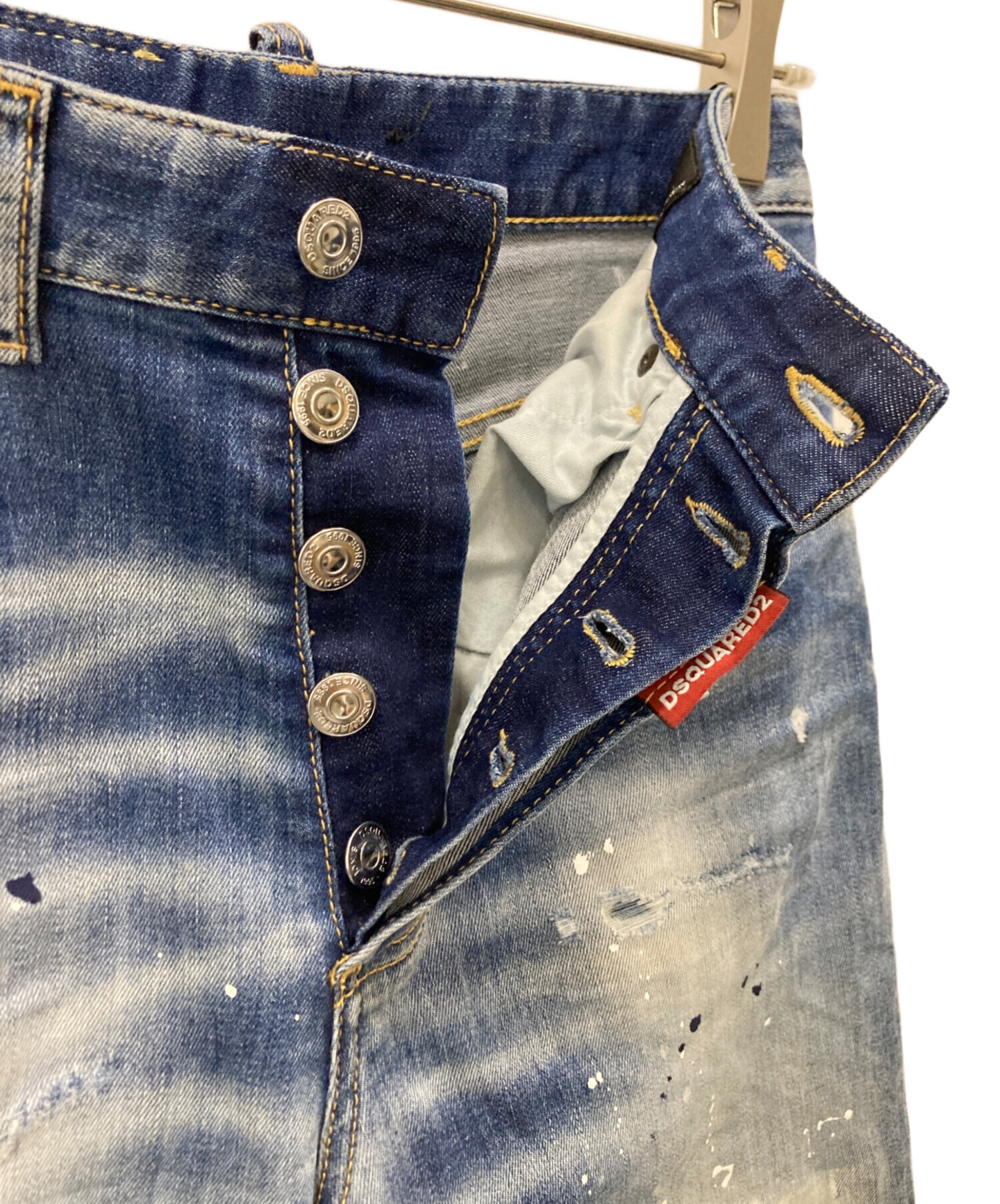 中古・古着通販】DSQUARED2 (ディースクエアード) デニムパンツ ブルー