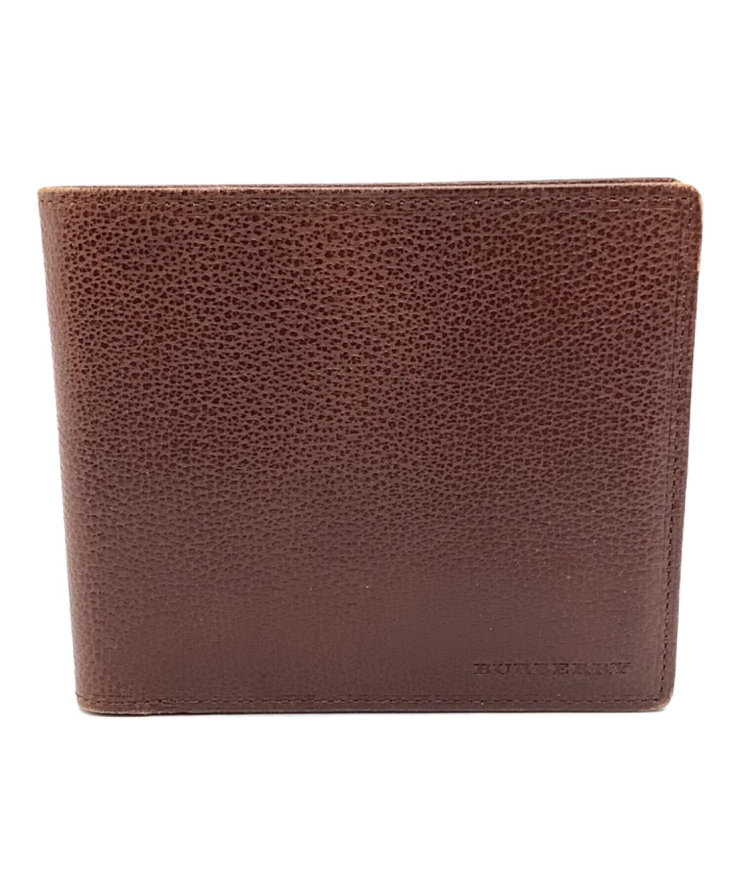 中古・古着通販】BURBERRY (バーバリー) 2つ折り財布 ブラウン