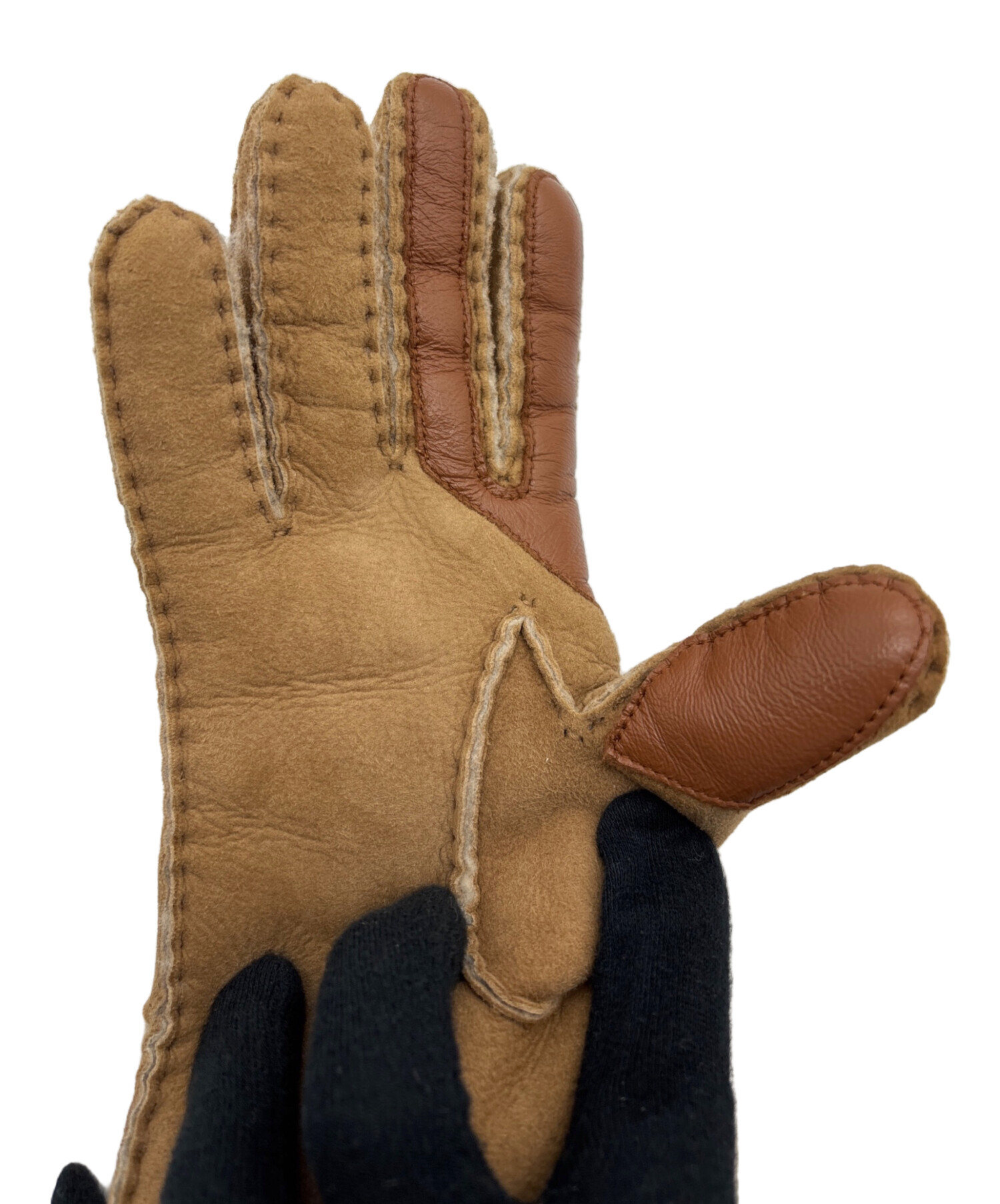 中古・古着通販】UGG (アグ) シームドテックグローブ キャメル サイズ
