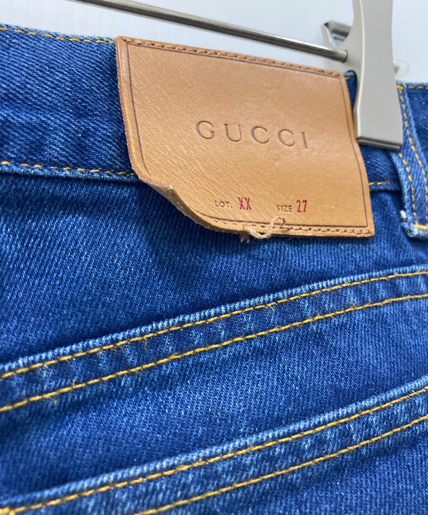 中古・古着通販】GUCCI (グッチ) デニムパンツ インディゴ サイズ:27