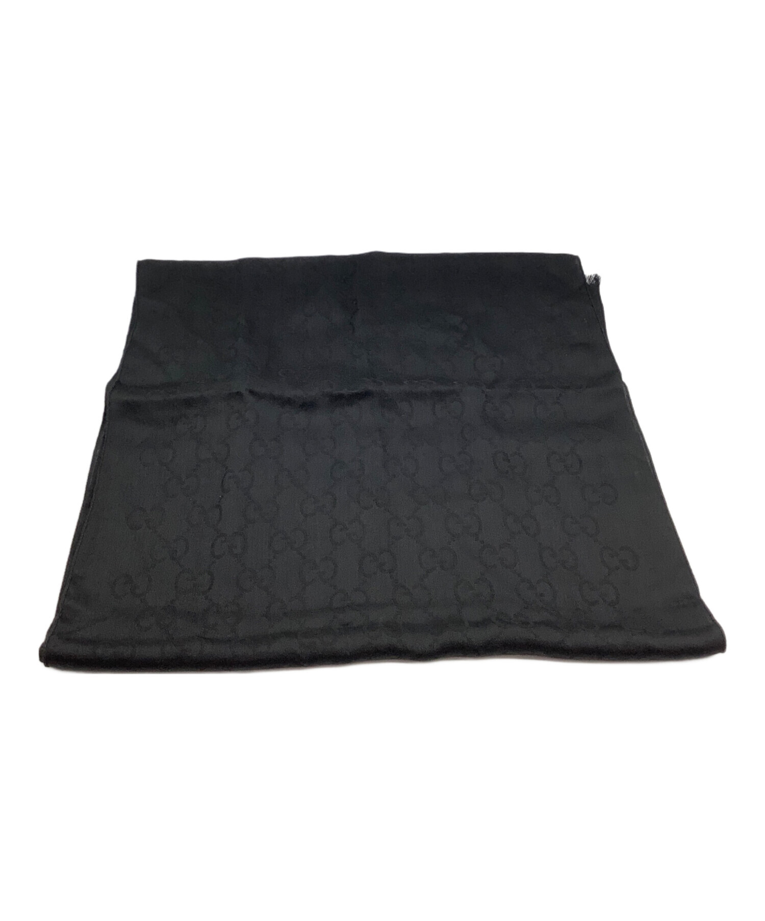 中古・古着通販】GUCCI (グッチ) 大判スカーフ ブラック｜ブランド