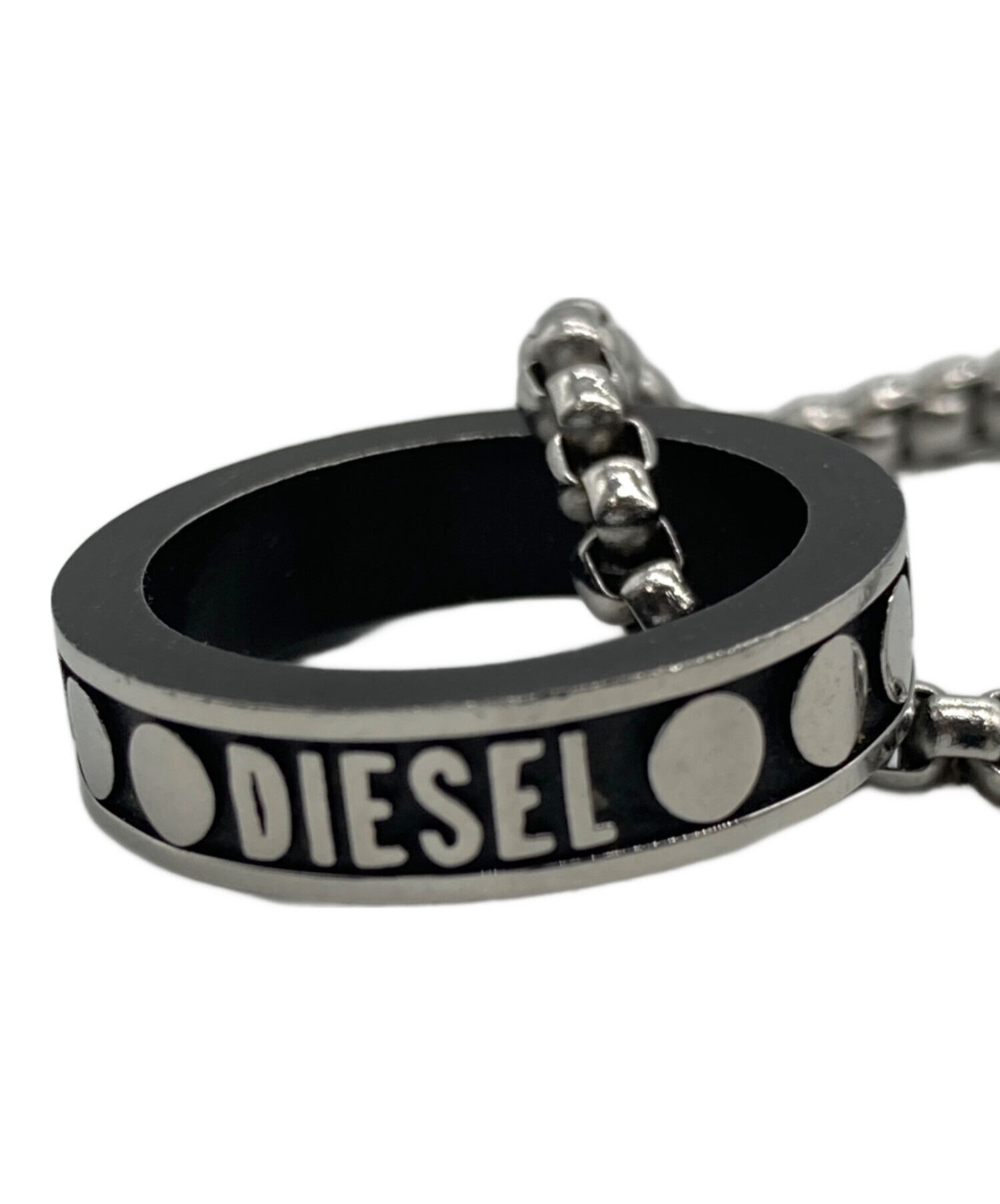 中古・古着通販】DIESEL (ディーゼル) ダブルリングネックレス