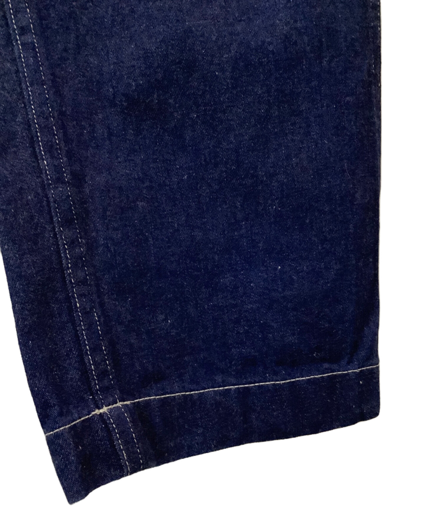 中古・古着通販】COMOLI (コモリ) ベルテッドデニムパンツ インディゴ