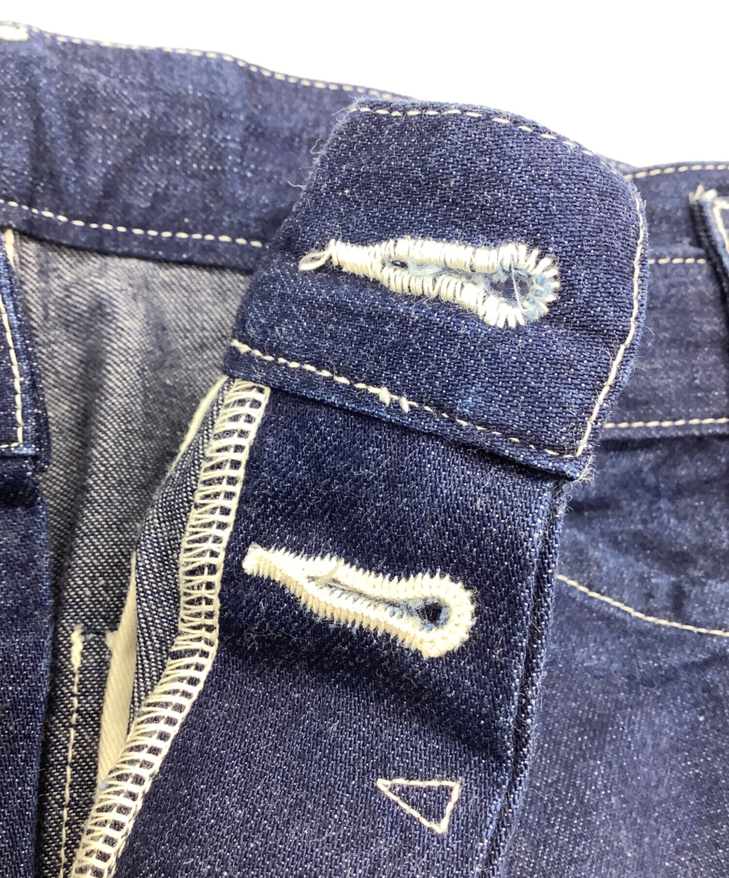 中古・古着通販】COMOLI (コモリ) ベルテッドデニムパンツ インディゴ