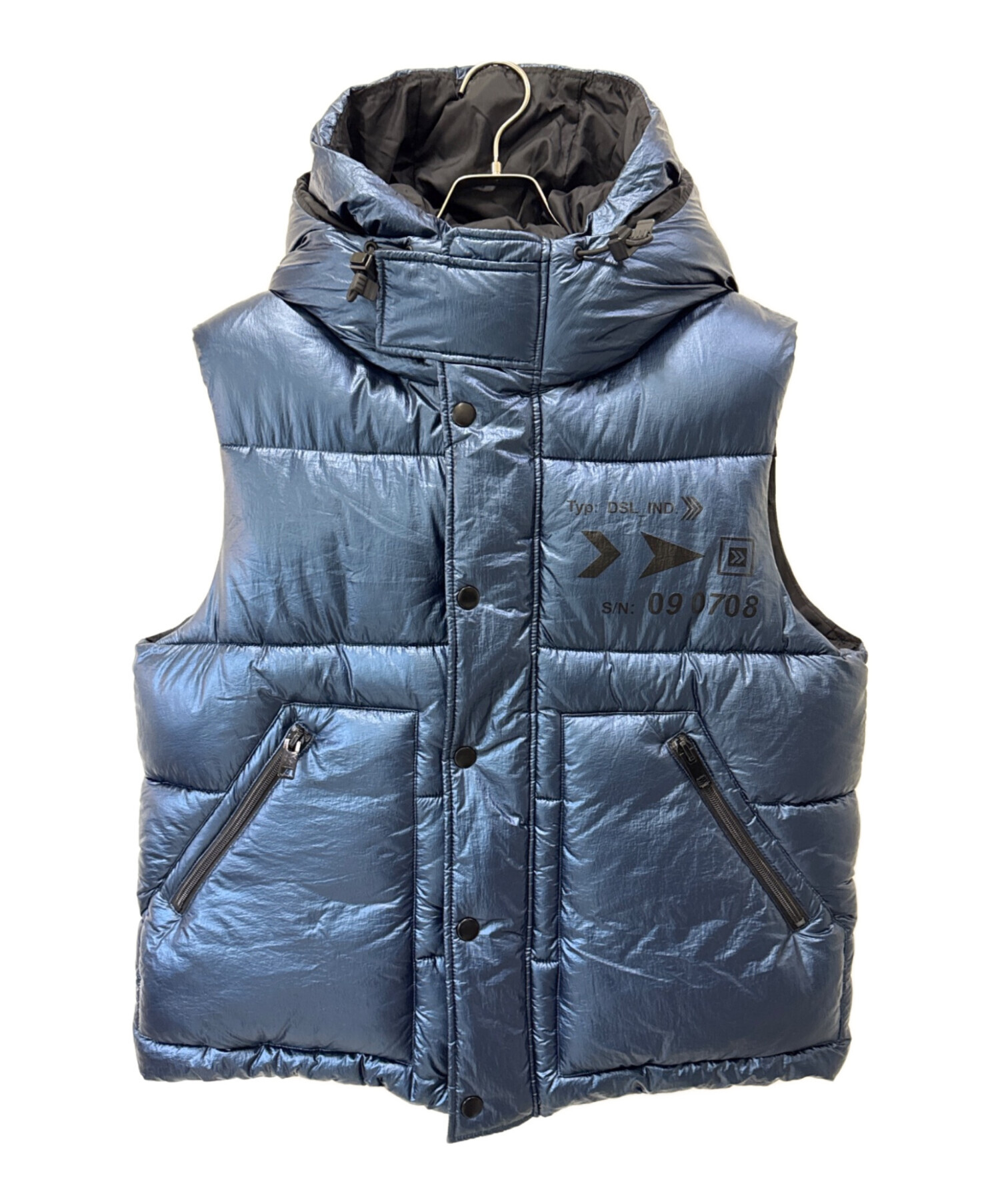 中古・古着通販】DIESEL (ディーゼル) レイヤード中綿ベスト 