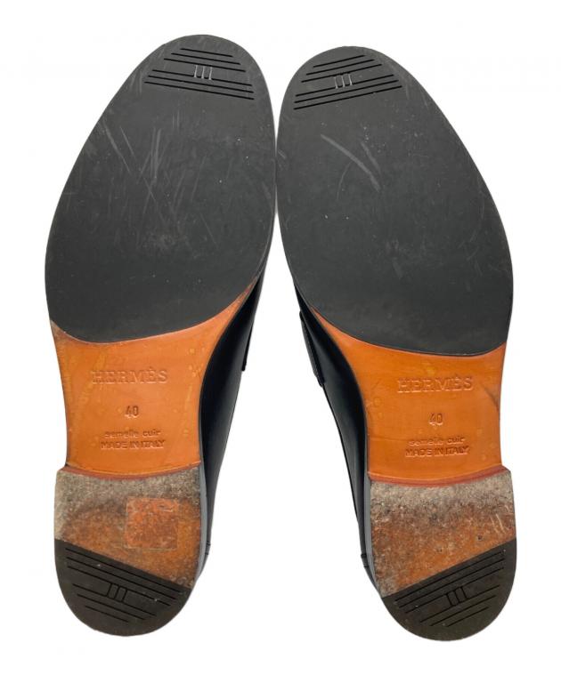 中古・古着通販】HERMES (エルメス) ビットローファー ブラック サイズ
