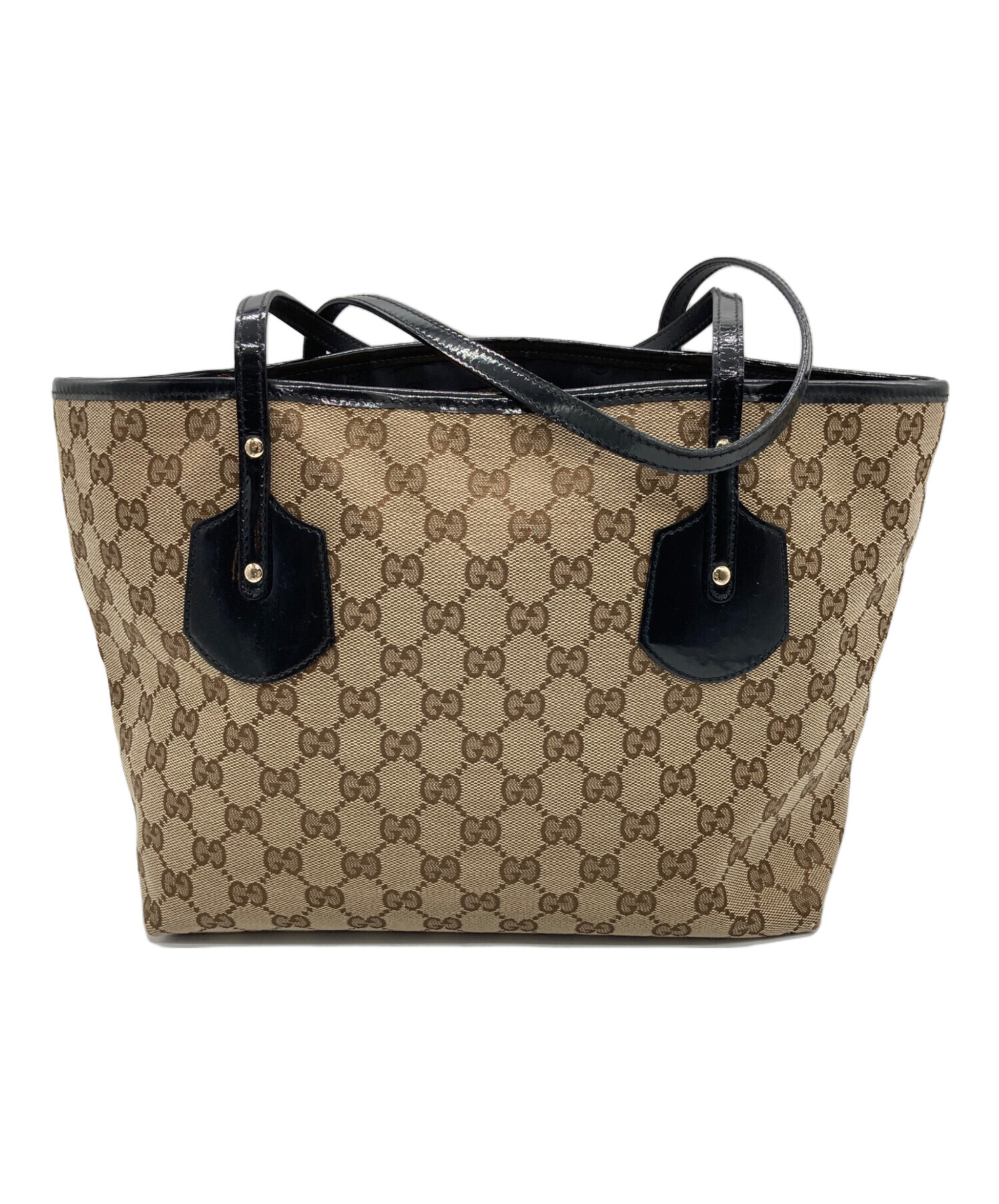 中古・古着通販】GUCCI (グッチ) トートバッグ ベージュ×ブラック