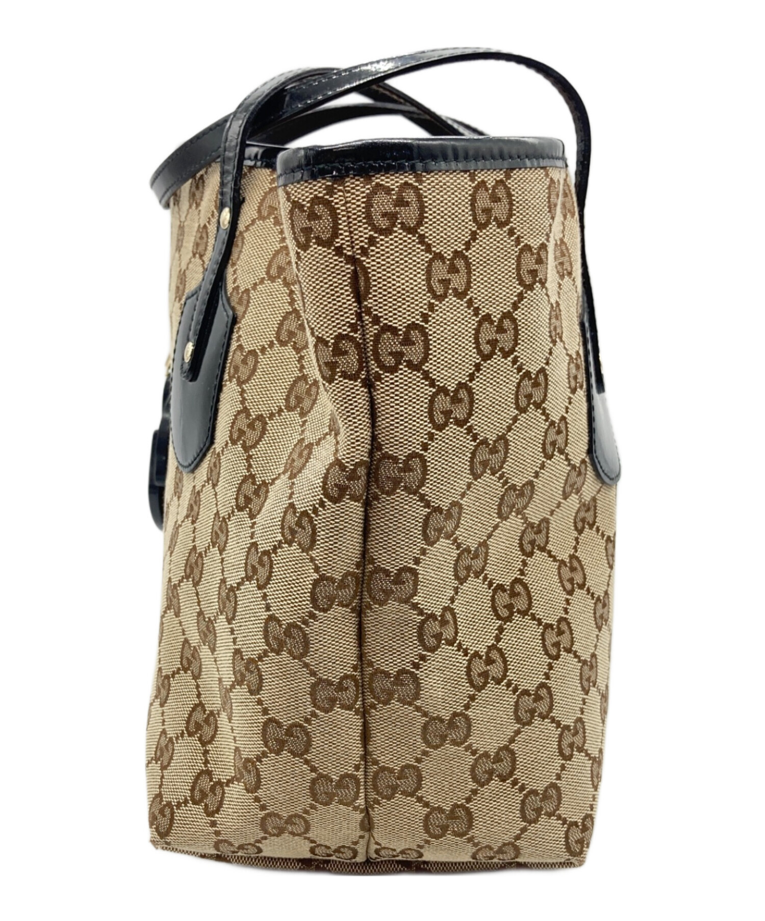 中古・古着通販】GUCCI (グッチ) トートバッグ ベージュ×ブラック