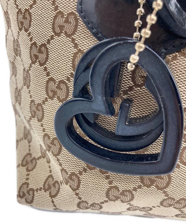 中古・古着通販】GUCCI (グッチ) トートバッグ ベージュ×ブラック