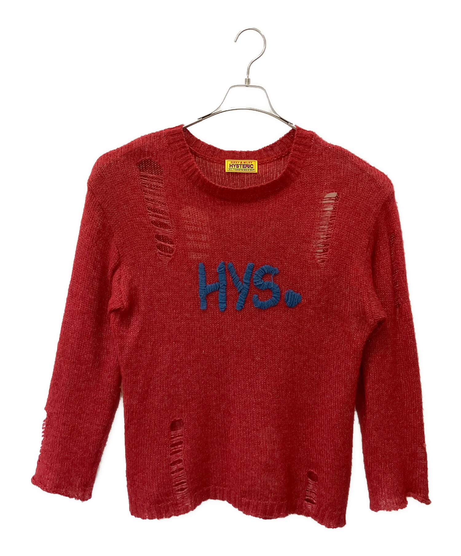 ヒステリックグラマー ニット 美品 A+ (新品・未使用(ワケあり))】HYSTERIC GLAMOUR ヒステリックグラマー