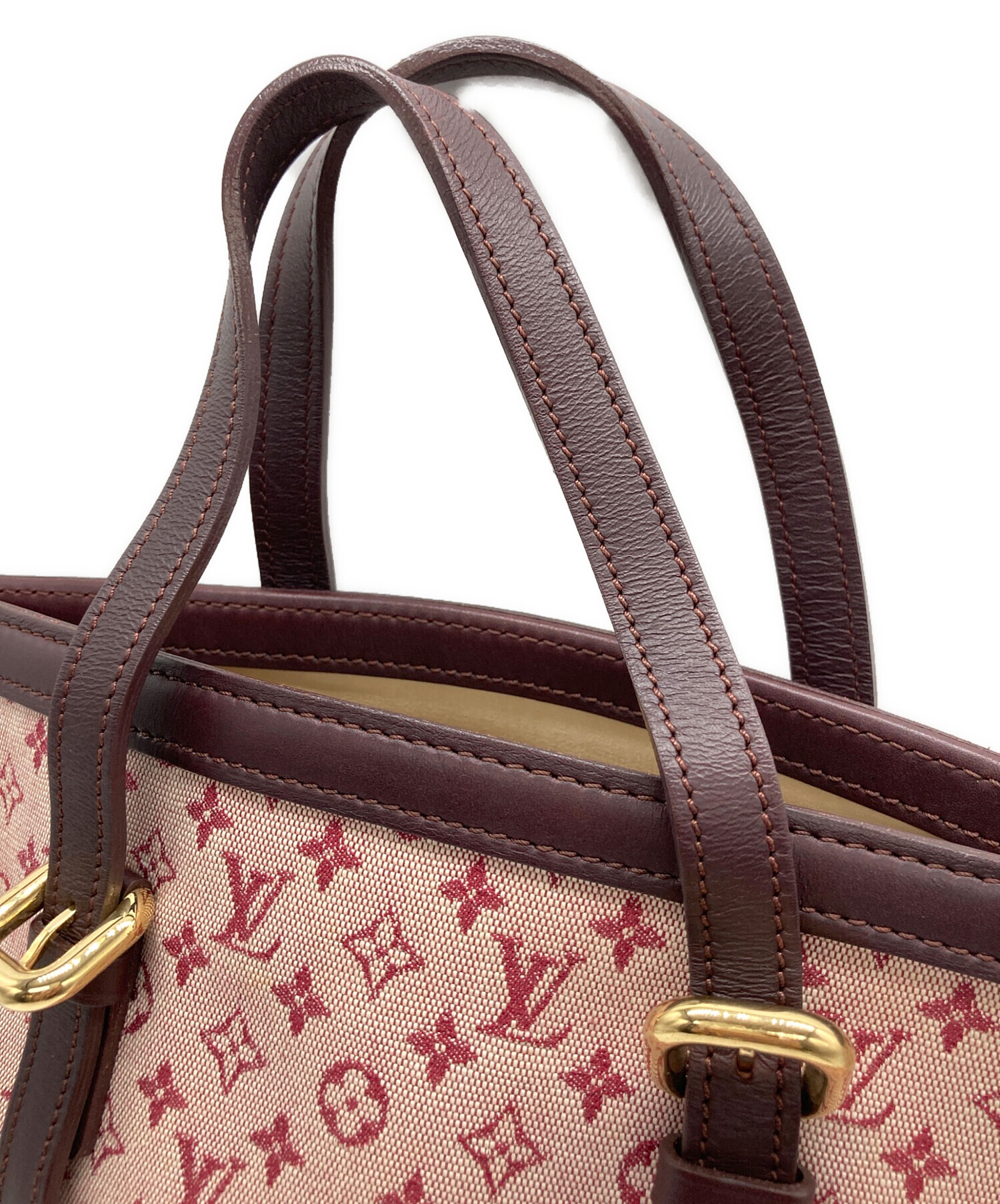 Louis Vuitton ピンク モノグラム ハンドバッグ 中古・古着通販】LOUIS VUITTON (ルイ ヴィトン) モノグラム・ミニ