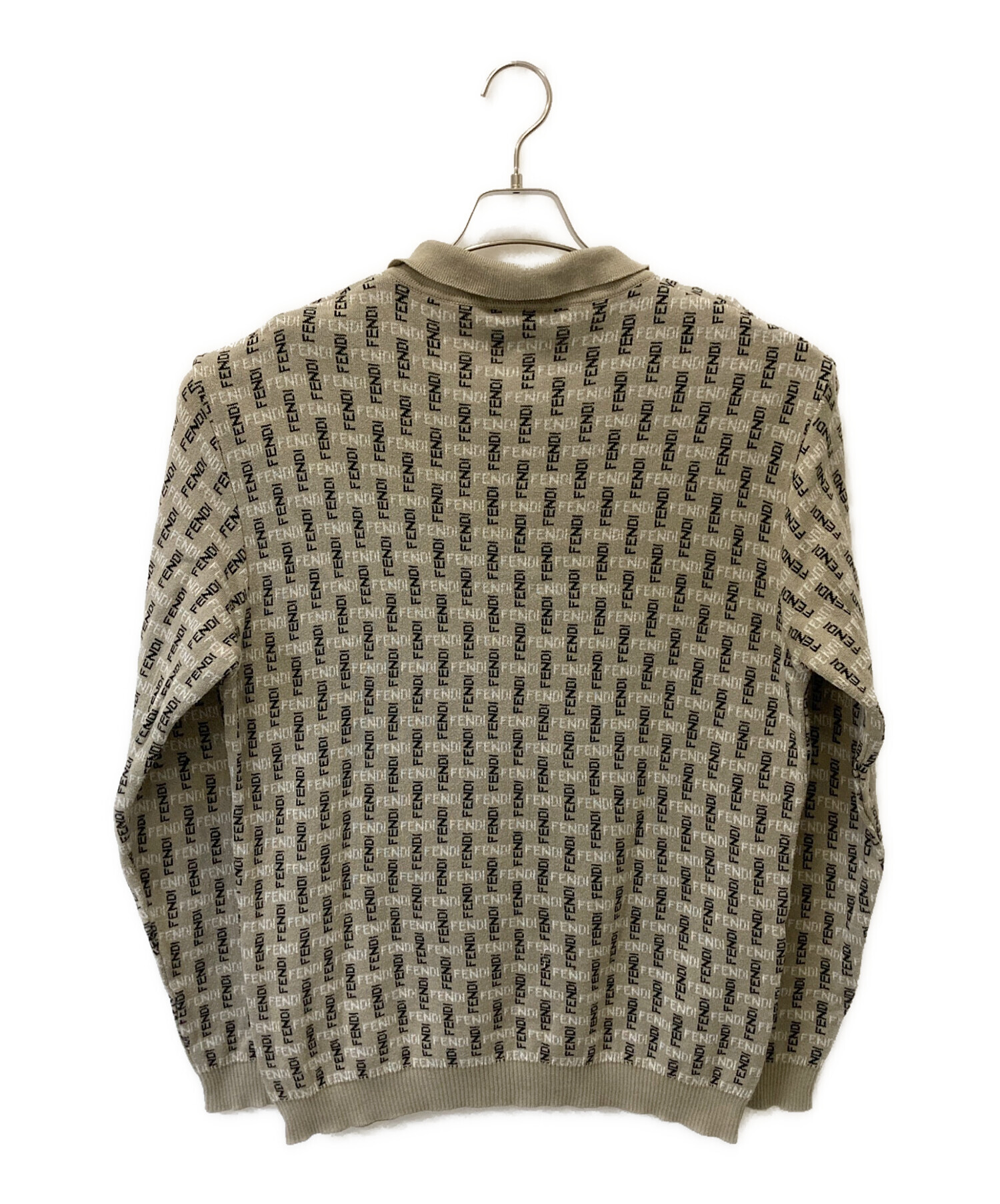 中古・古着通販】FENDI (フェンディ) 薄手ニット ベージュ サイズ:50 