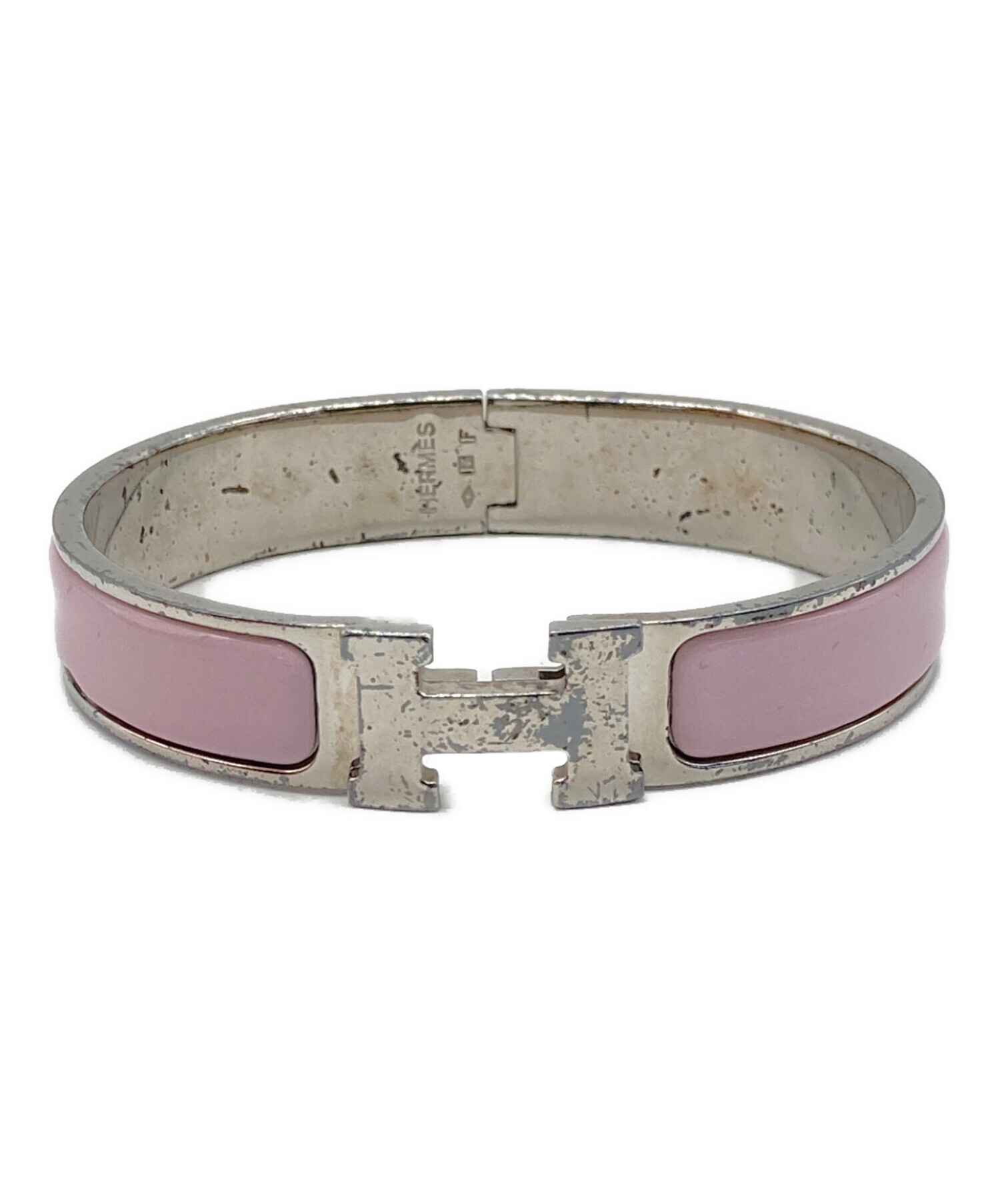 中古・古着通販】HERMES (エルメス) エナメルブレスレット ピンク