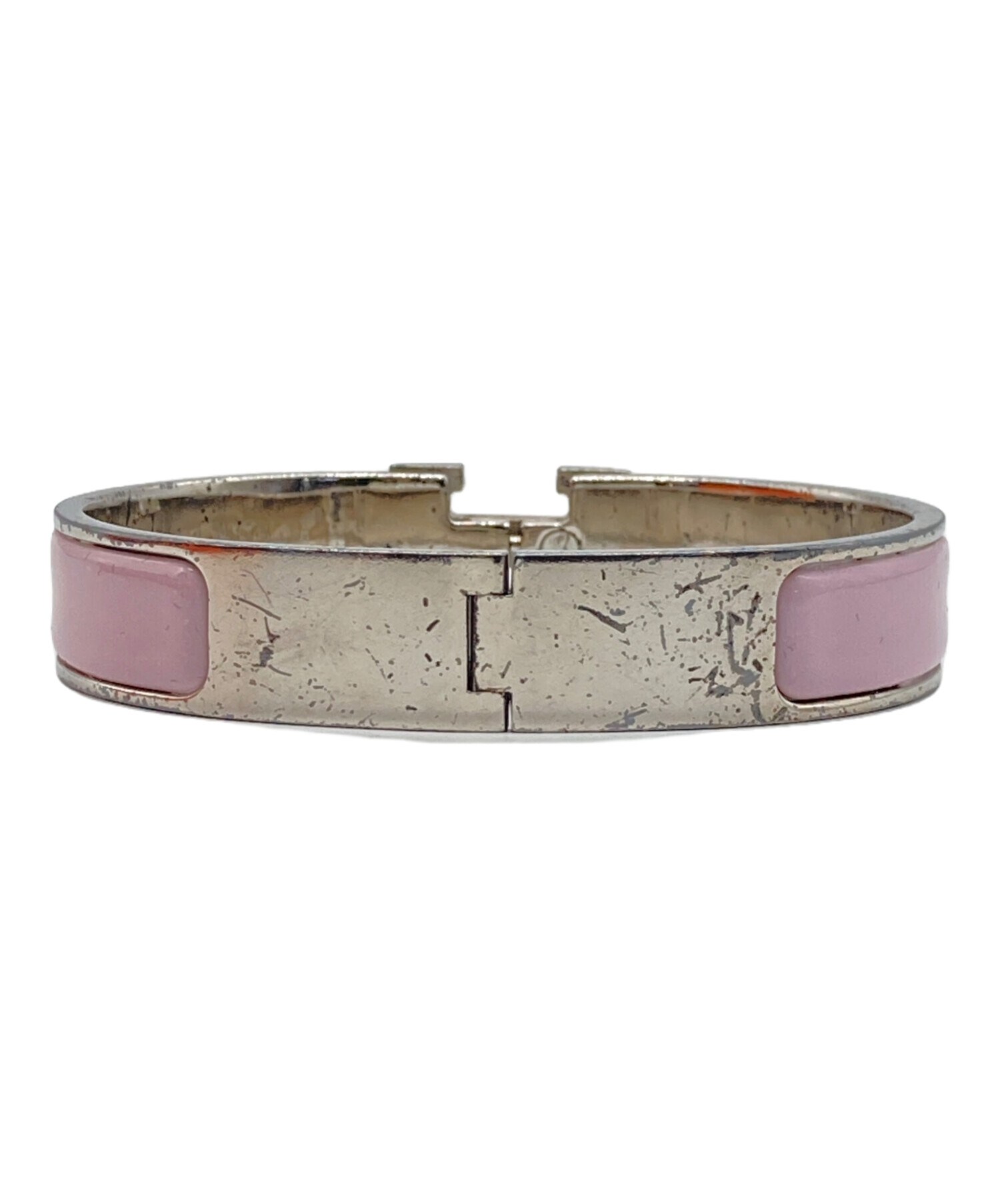 中古・古着通販】HERMES (エルメス) エナメルブレスレット ピンク