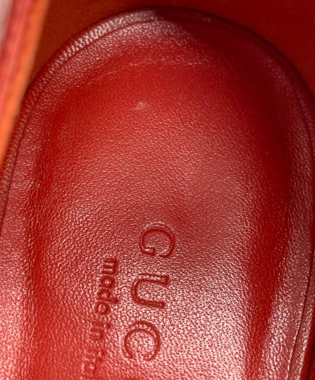 中古・古着通販】GUCCI (グッチ) ポインテッドトゥパンプス レッド