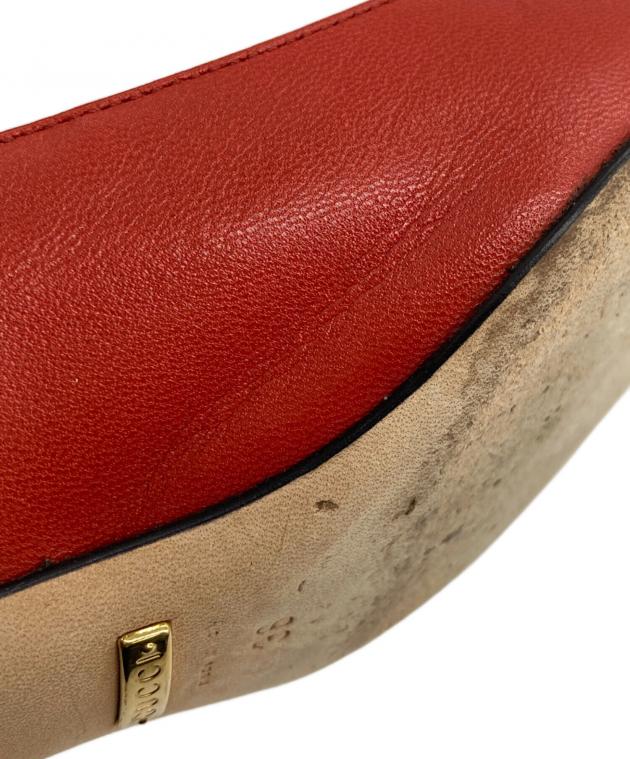 中古・古着通販】GUCCI (グッチ) ポインテッドトゥパンプス レッド
