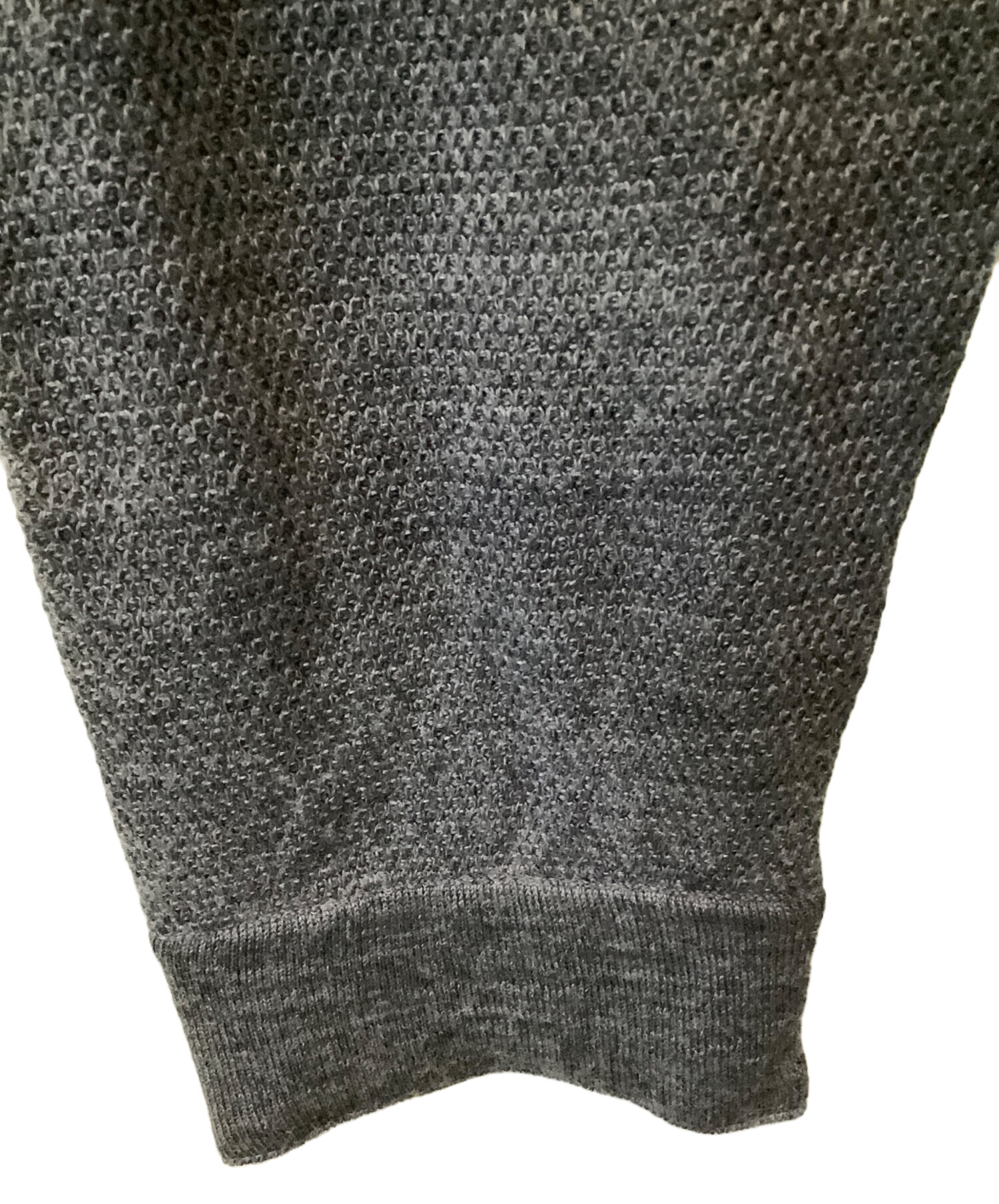 中古・古着通販】BLACK LABEL (ブラックレーベル) 薄手ニット グレー 