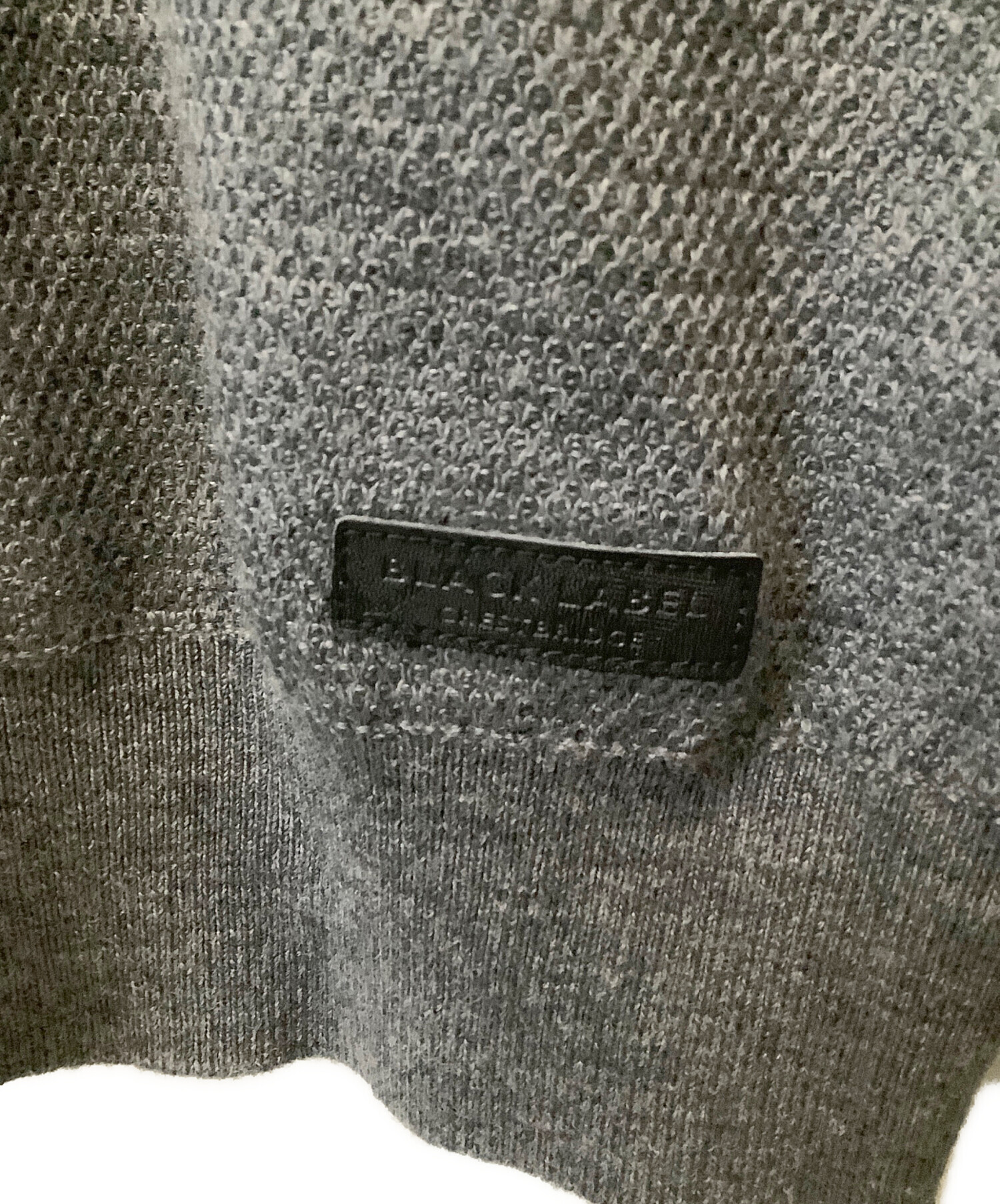 中古・古着通販】BLACK LABEL (ブラックレーベル) 薄手ニット グレー 