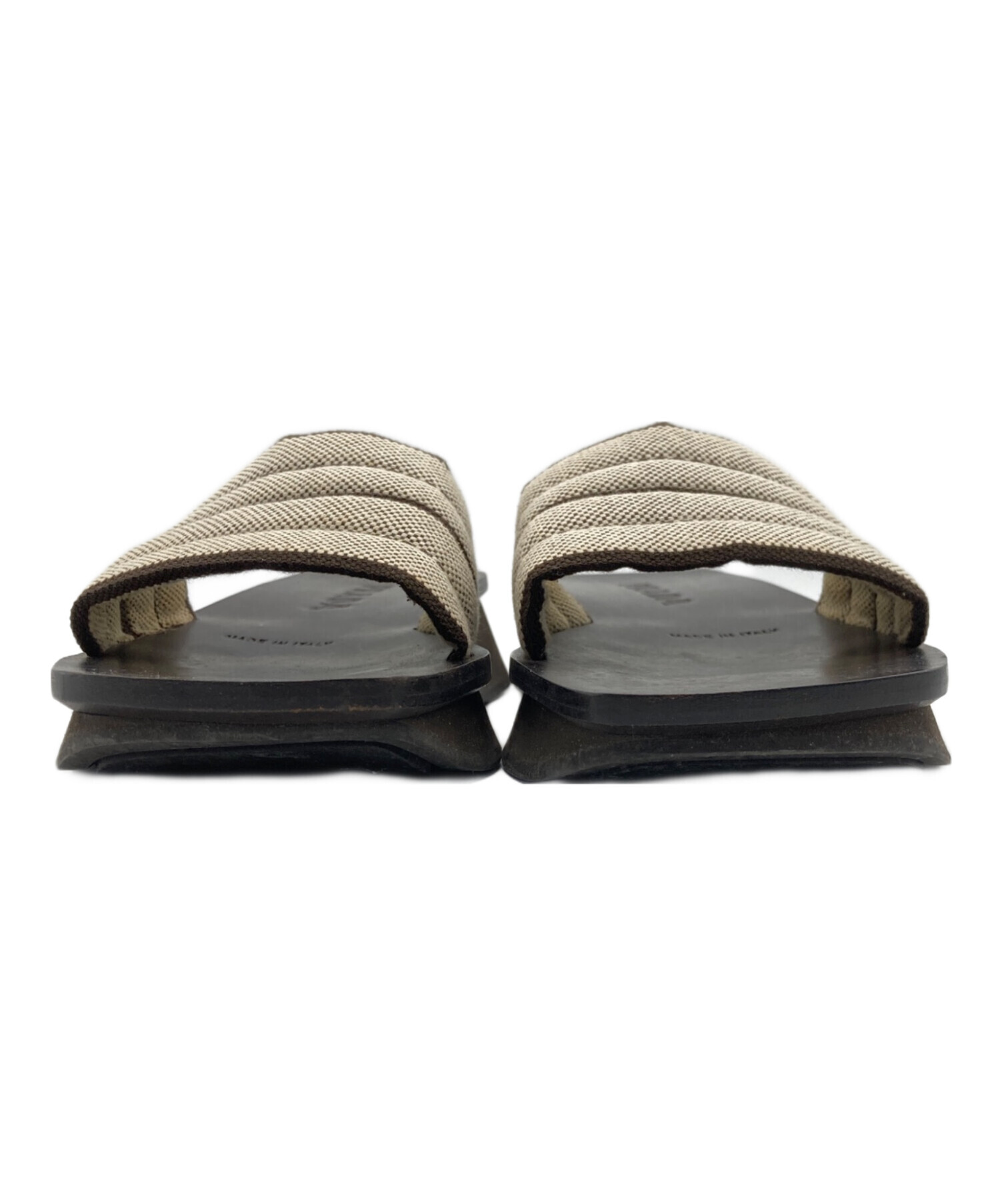 中古・古着通販】PRADA (プラダ) サンダル ダークブラウン×ベージュ 