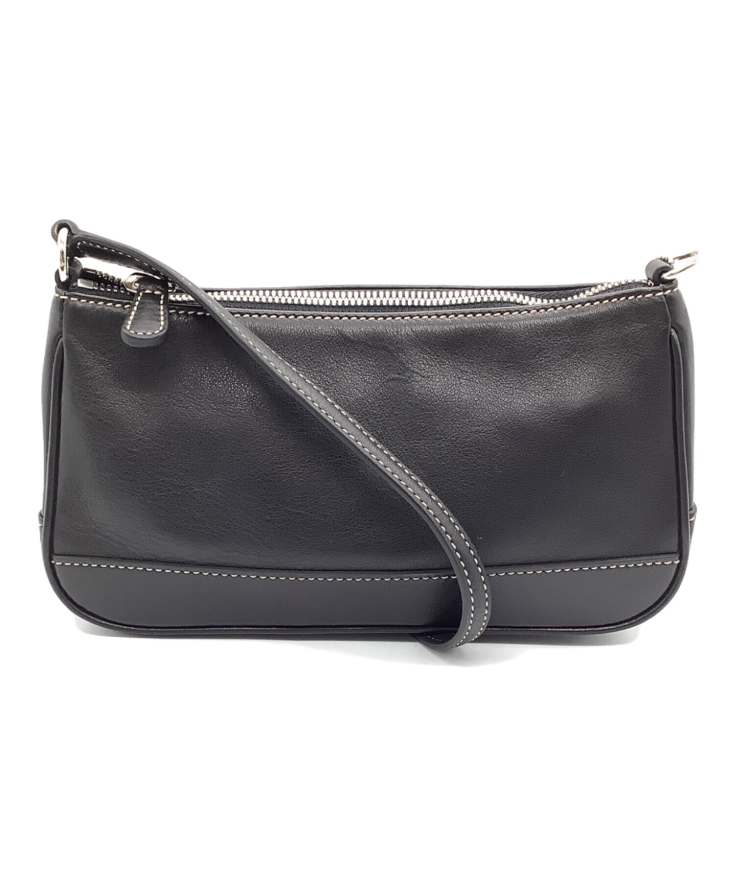 中古・古着通販】COACH (コーチ) ワンショルダーバッグ ブラック 