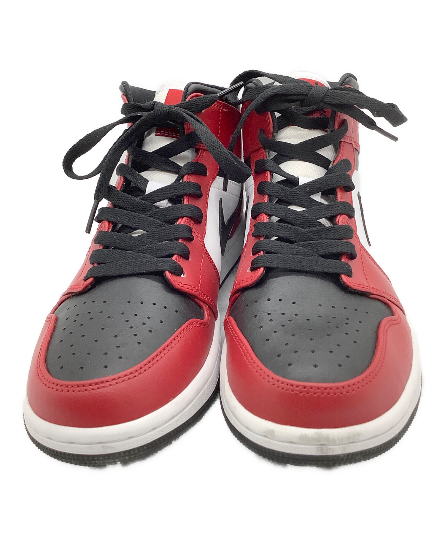 中古・古着通販】NIKE (ナイキ) Air Jordan 1 Mid レッド×ブラック 