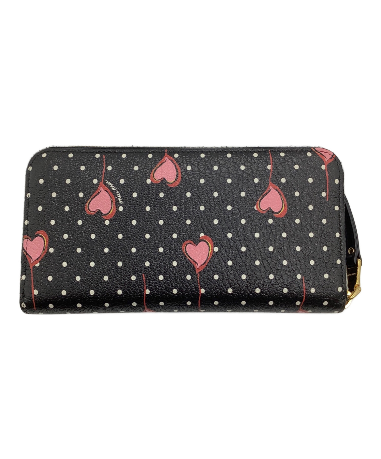 中古・古着通販】MIU MIU (ミュウミュウ) 長財布 ブラック｜ブランド