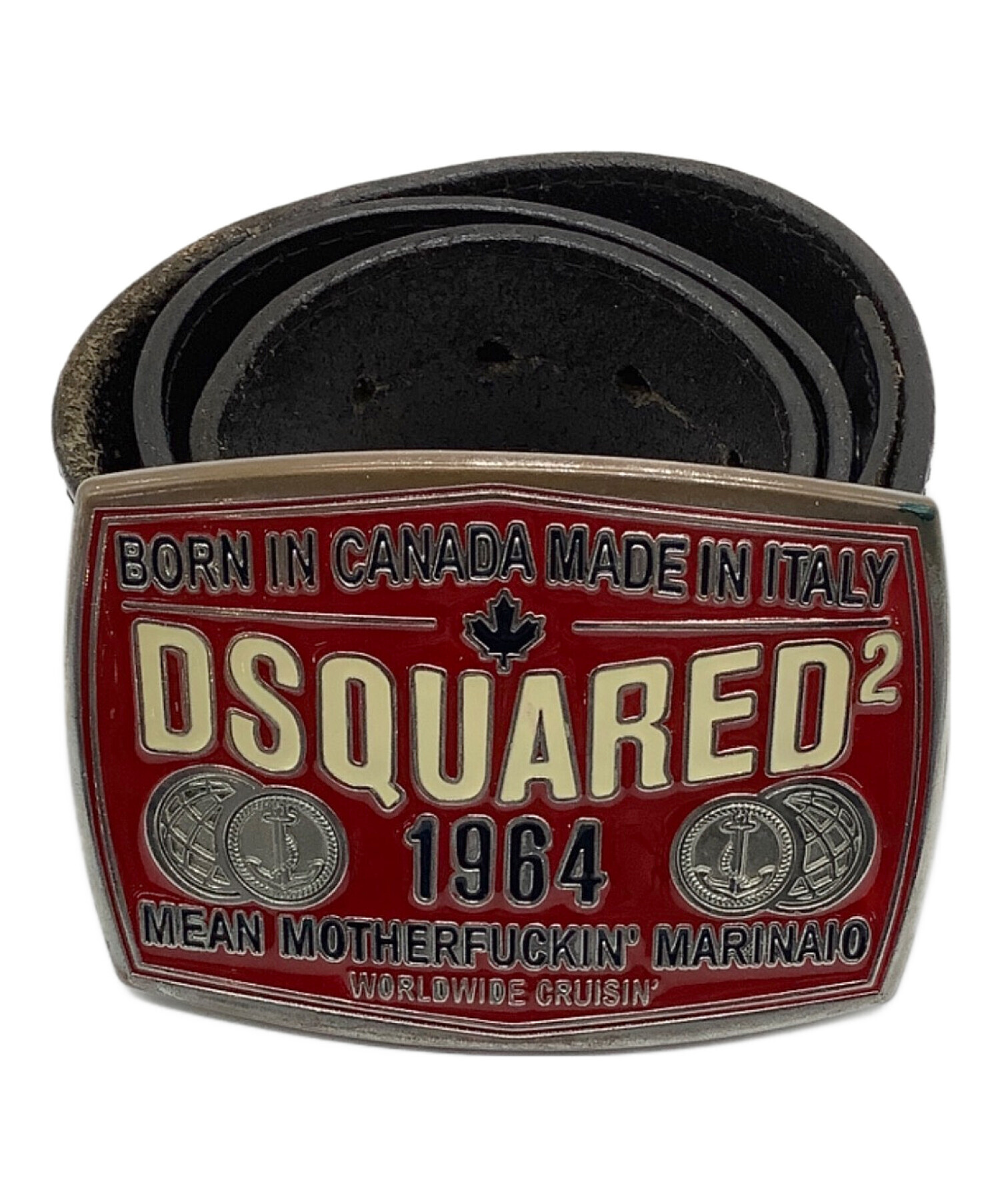 Dsquared2 ディースクエアード スタッズ レザー ベルト イタリア製 中古・古着通販】DSQUARED2 (ディースクエアード) スタッズベルト