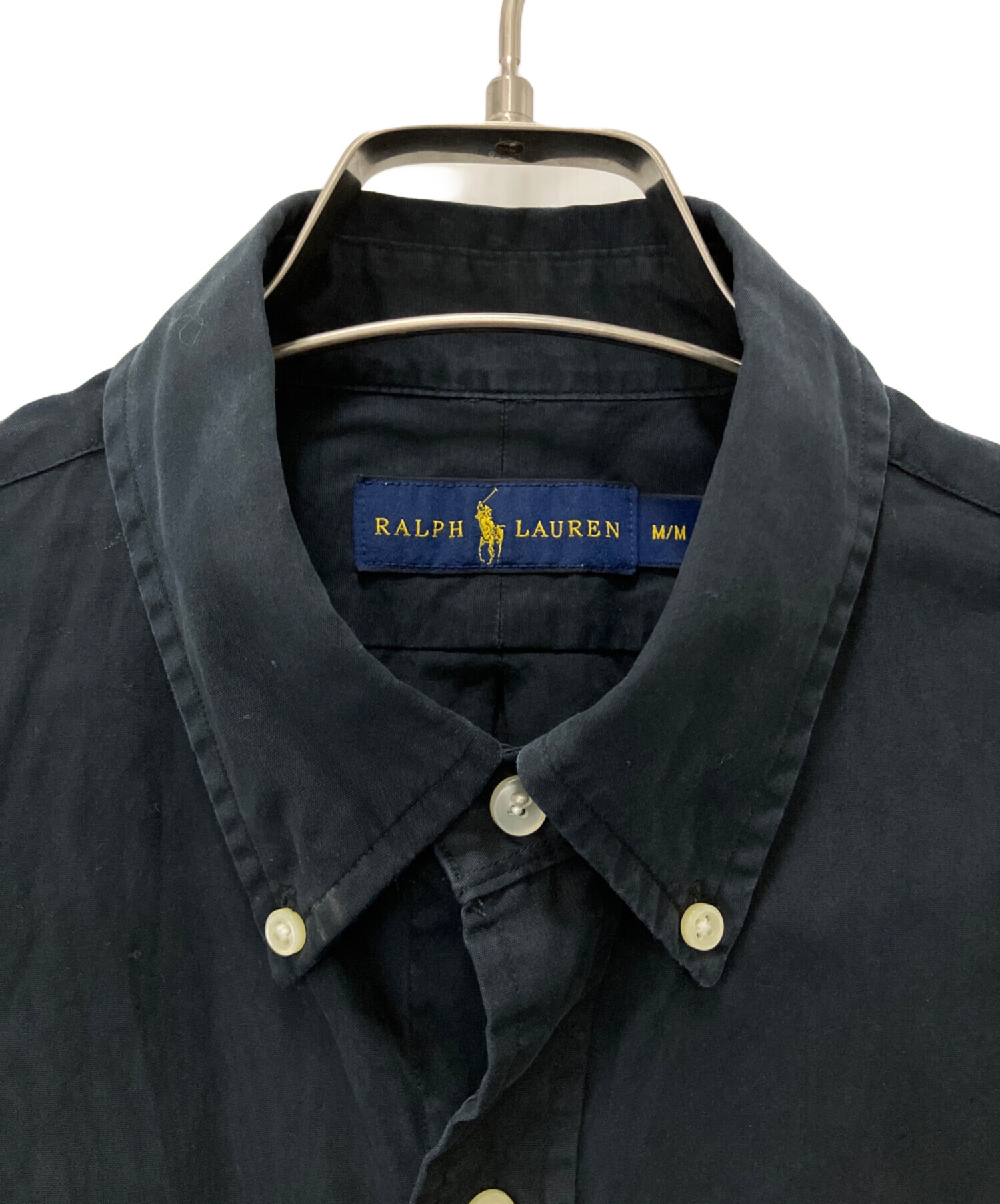 中古・古着通販】RALPH LAUREN (ラルフローレン) 長袖シャツ ブラック