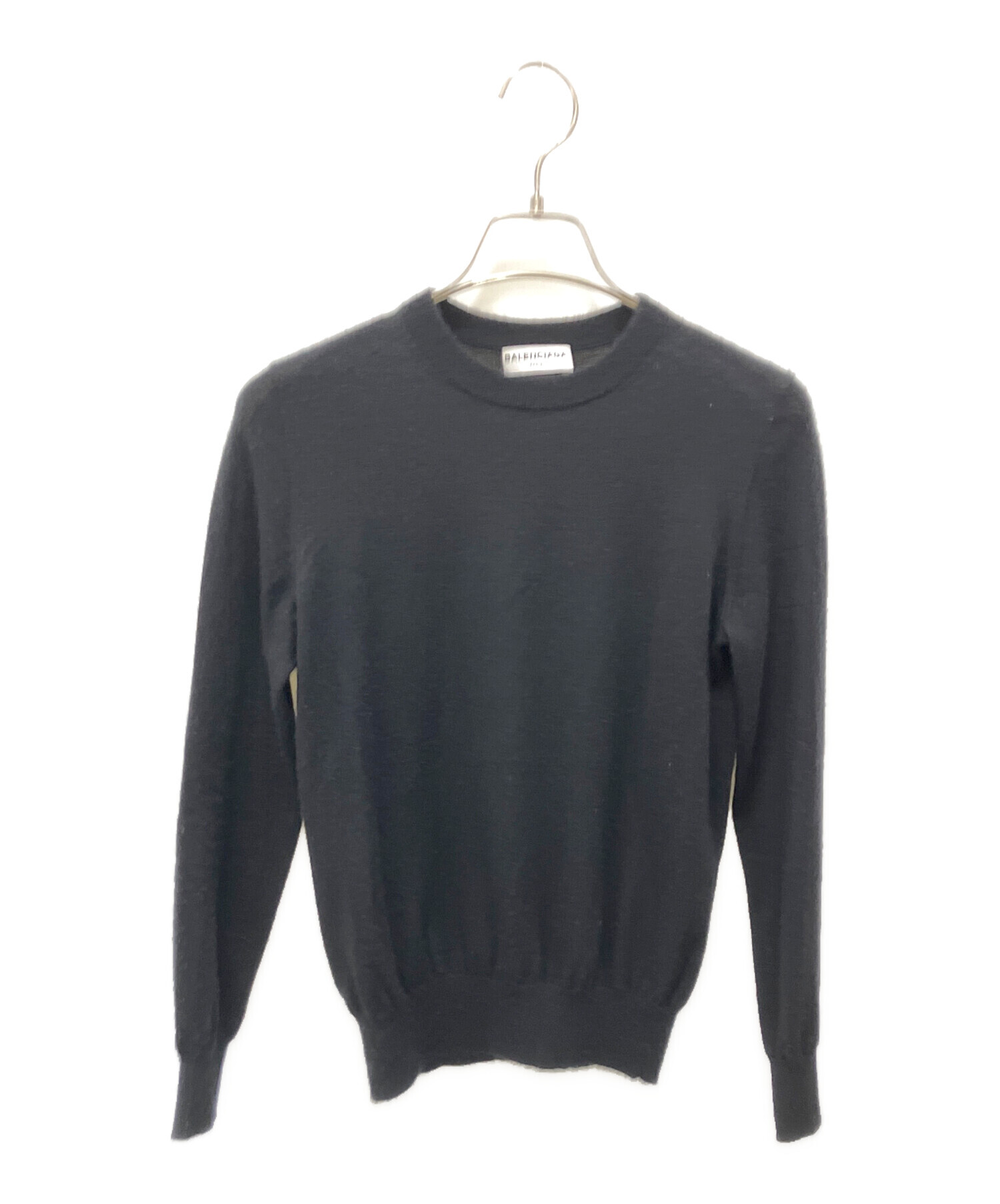 中古・古着通販】BALENCIAGA (バレンシアガ) 薄手ニット ブラック