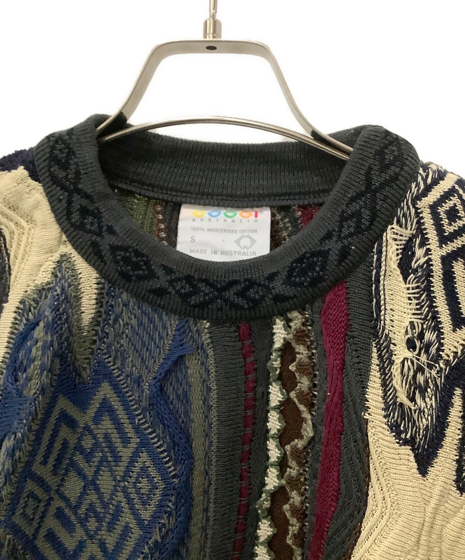 中古・古着通販】Coogi (クージー) 厚手ニット マルチカラー サイズ:S