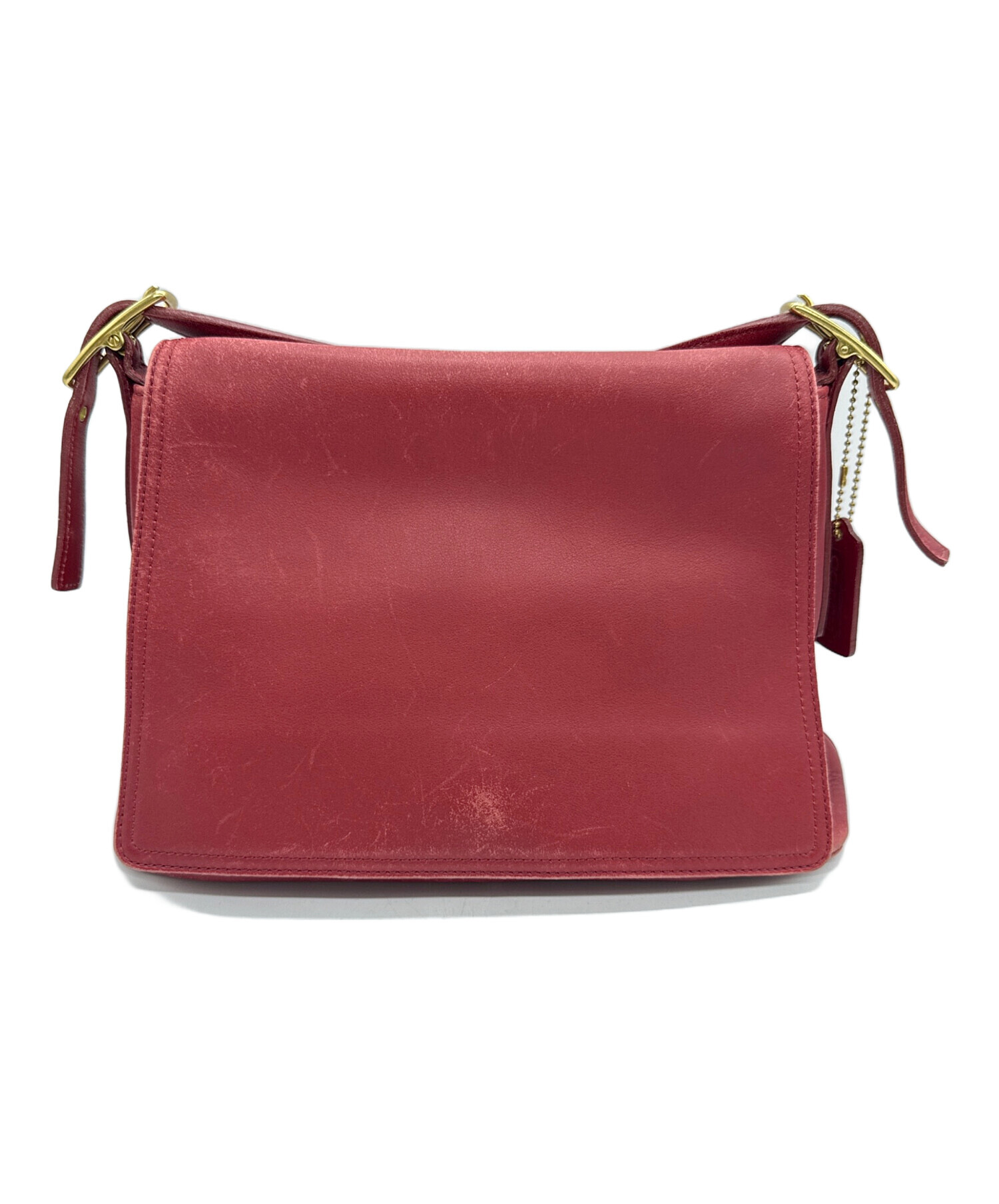 【未使用】COACH ショルダーバッグ 中古・古着通販】COACH (コーチ) ショルダーバッグ レッド｜ブランド