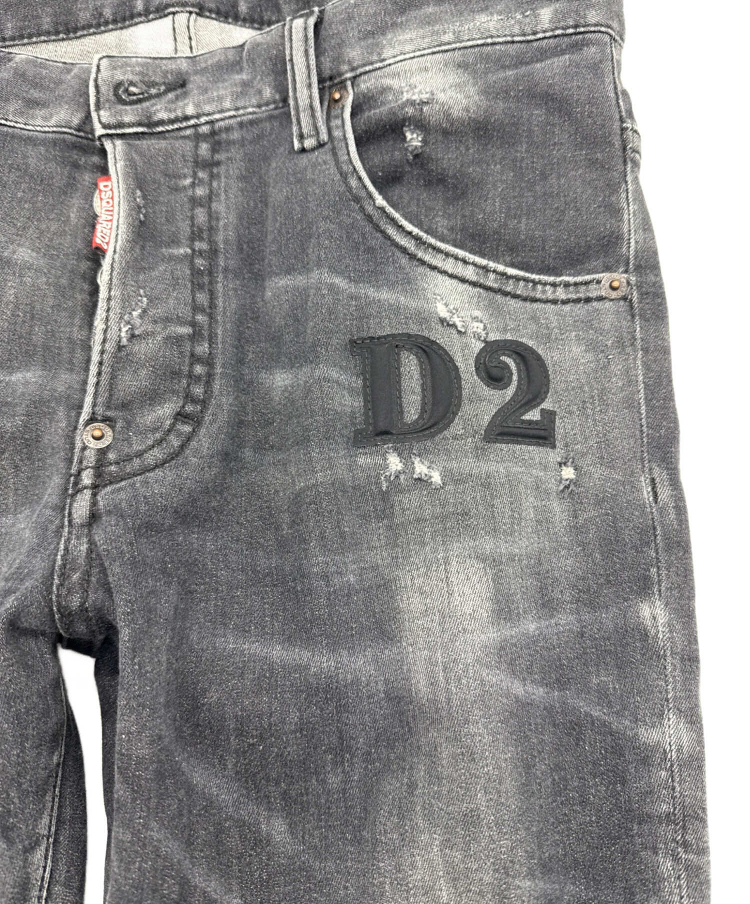 中古・古着通販】DSQUARED2 (ディースクエアード) デニムパンツ グレー