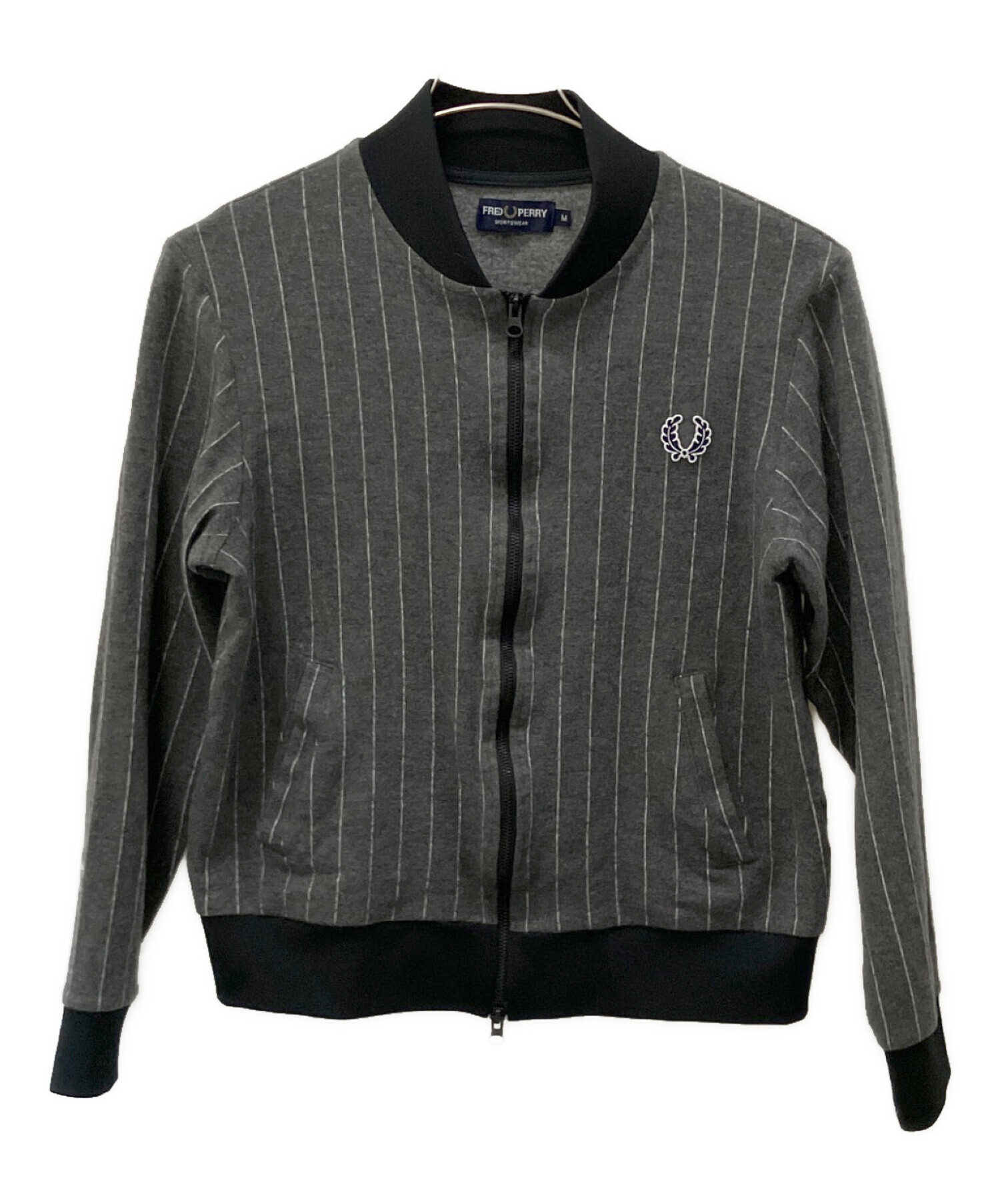 メンズ FRED PERRY フレッドペリー 【×ｷﾞｬﾙｿﾝ】ﾌﾞﾗｯｸ ﾊﾘﾝﾄﾝｼﾞｬｹｯﾄ M
