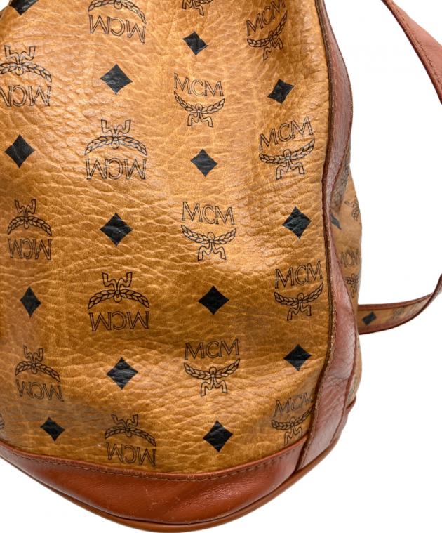 中古・古着通販】MCM (エムシーエム) 巾着ショルダーバッグ ブラウン